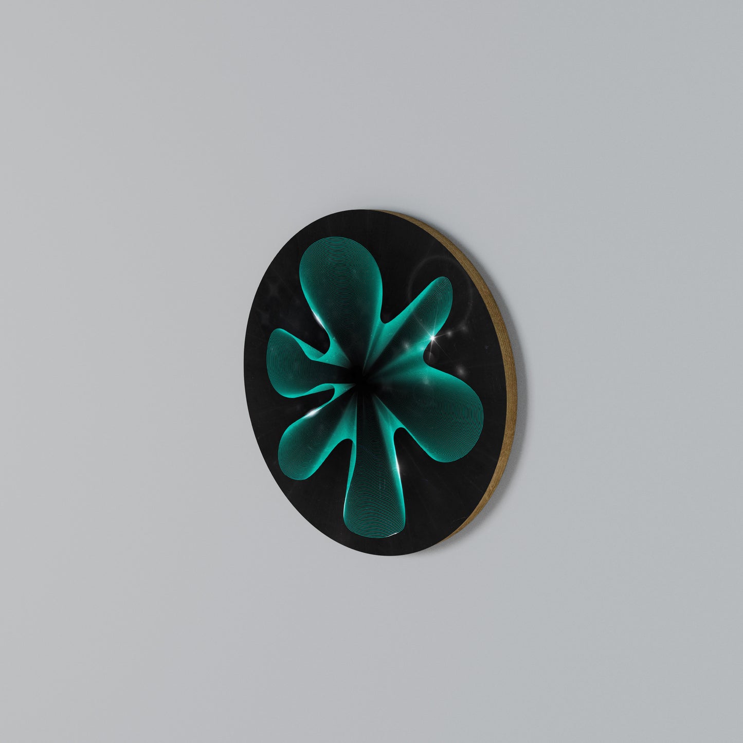 ELECTRIC ILLUSION Round Wall Art