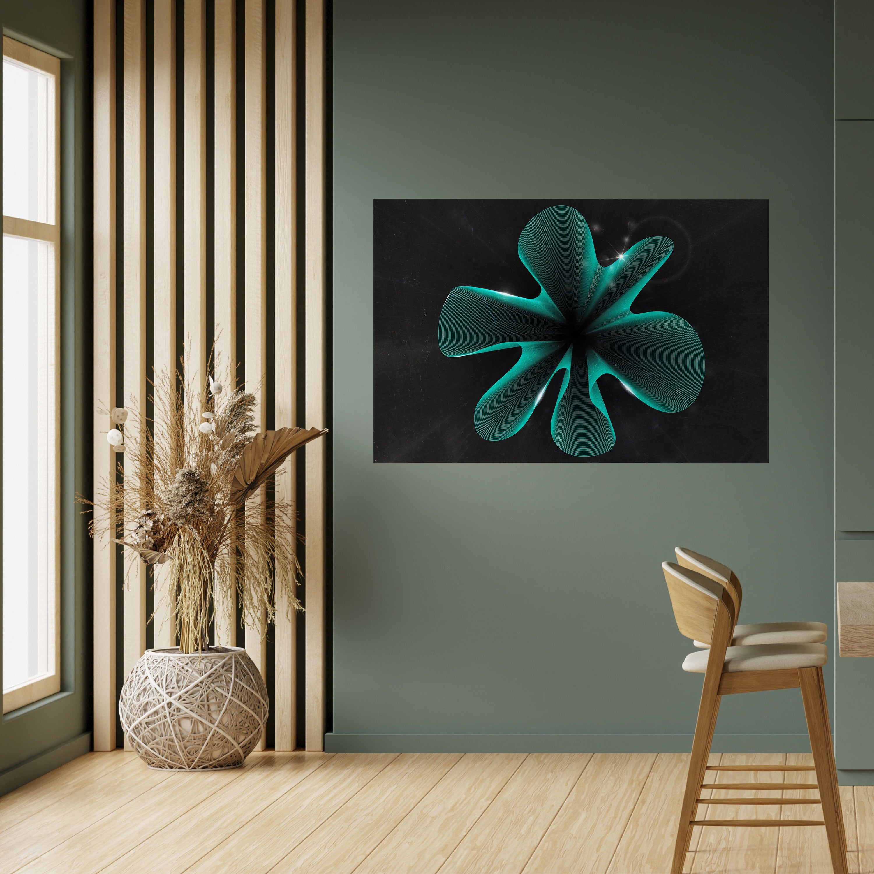 Affiche horizontale autocollante ILLUSION ÉLECTRIQUE