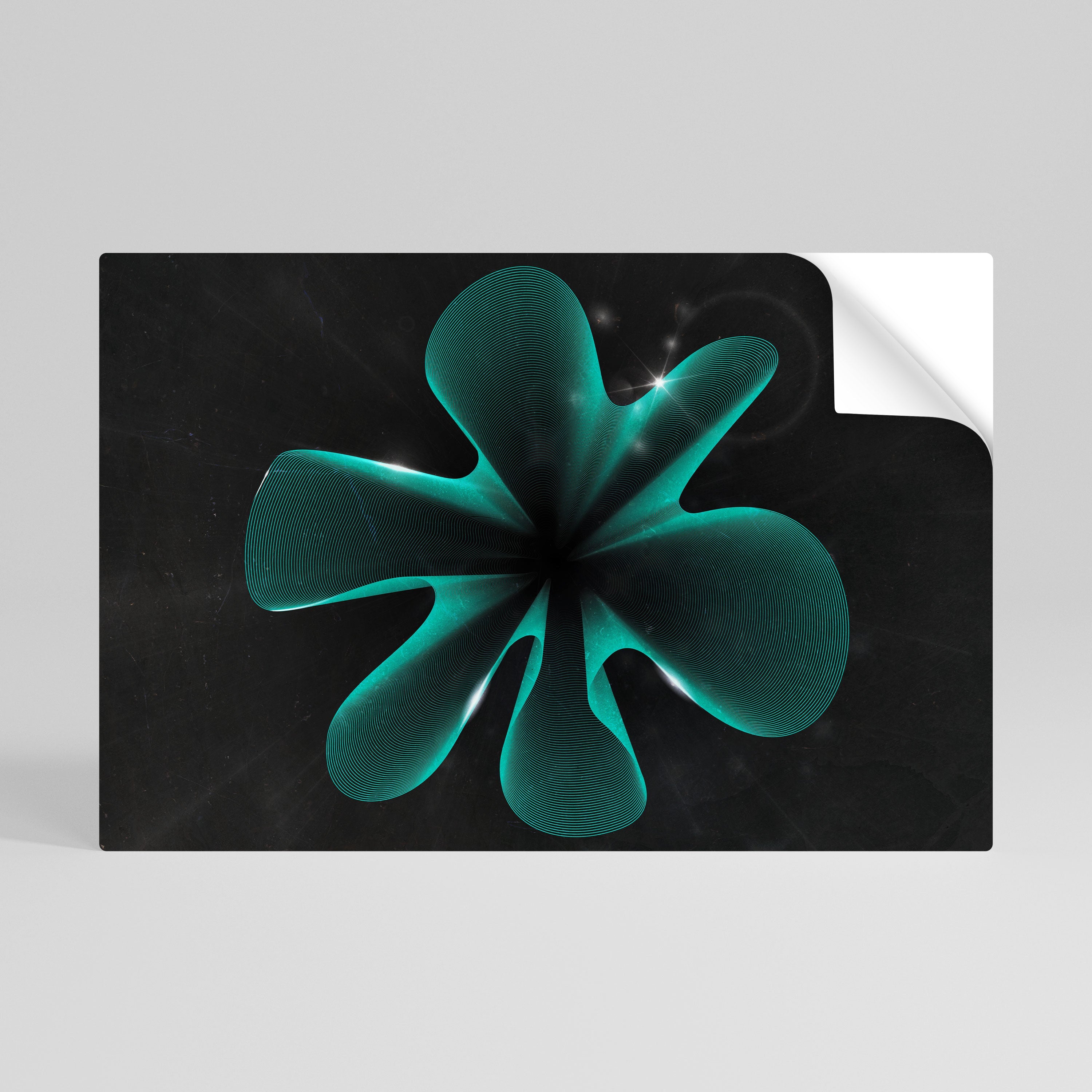 Affiche horizontale autocollante ILLUSION ÉLECTRIQUE