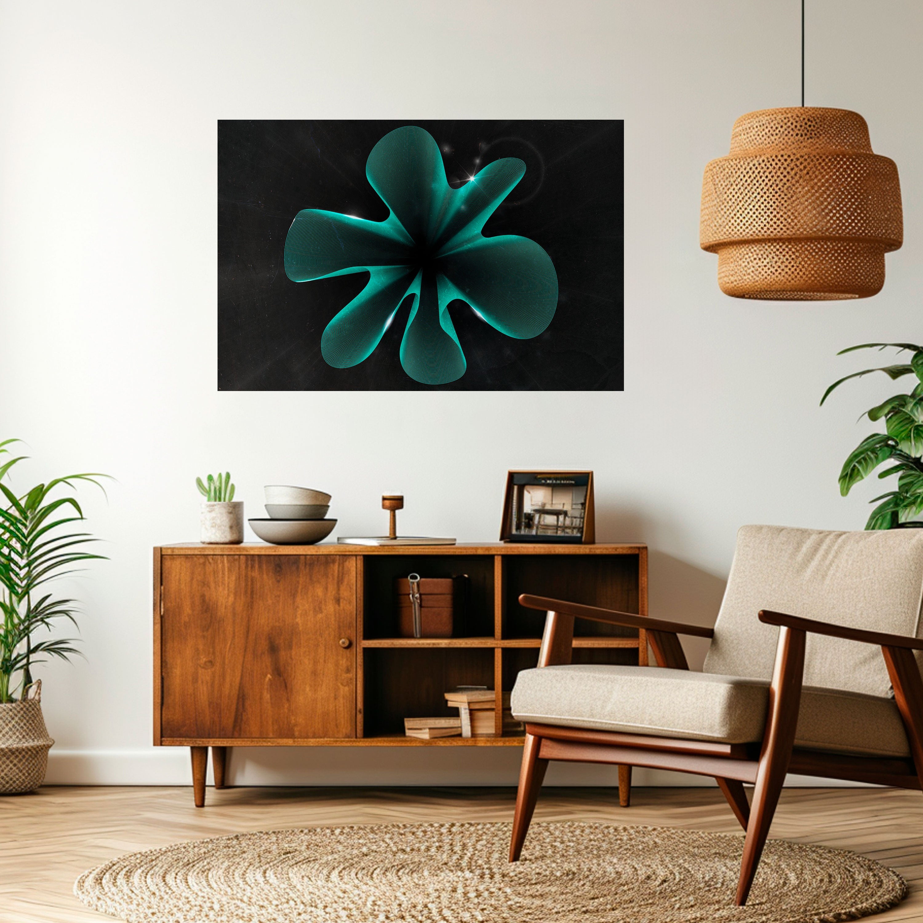 Affiche horizontale autocollante ILLUSION ÉLECTRIQUE