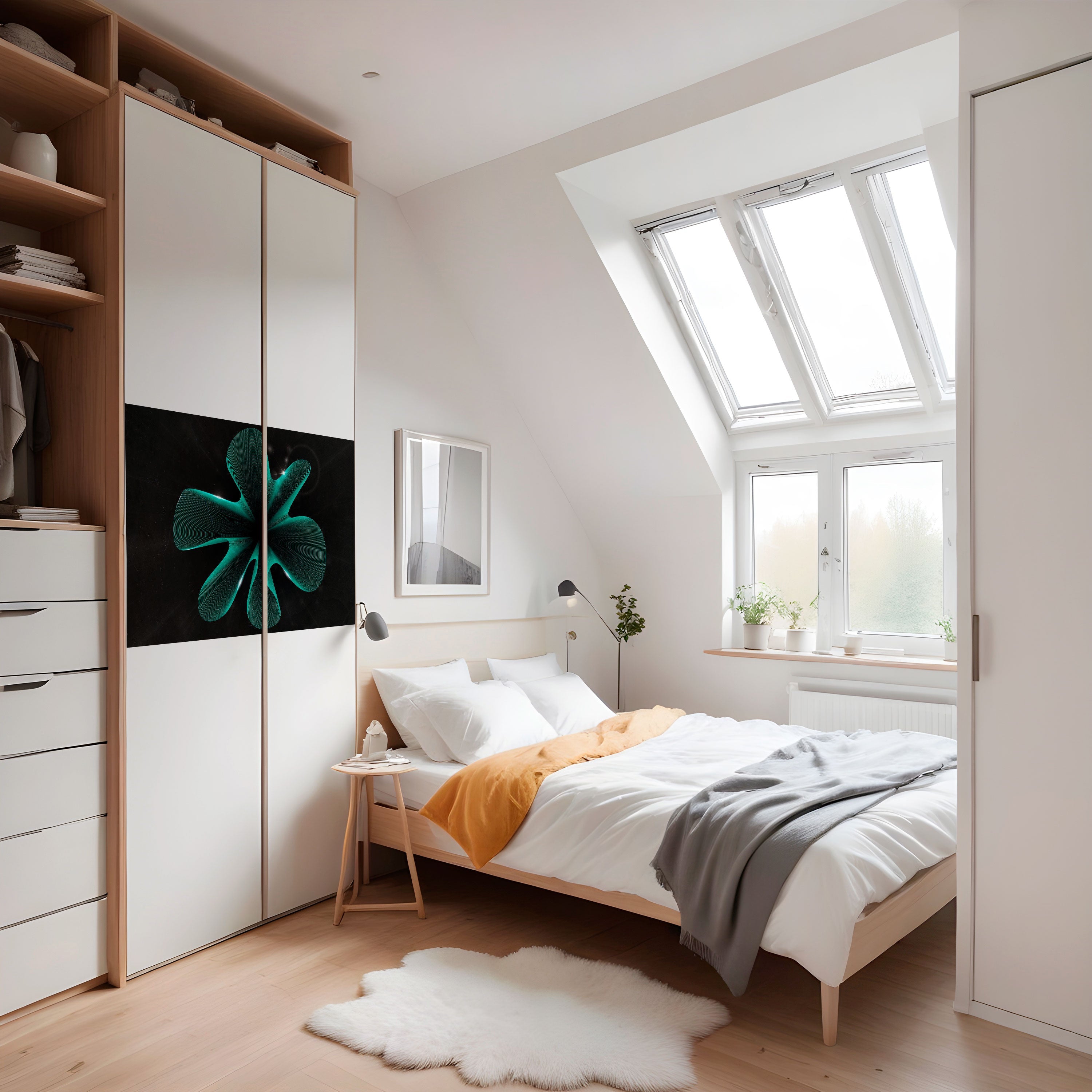 Affiche horizontale autocollante ILLUSION ÉLECTRIQUE