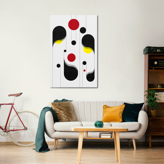 DOT-TO-DOT LULLABY Vertical Canvas Print