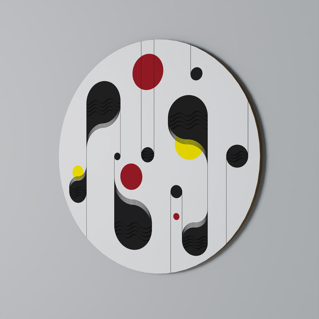 Décoration murale ronde BERCEUSE POINT À POINT