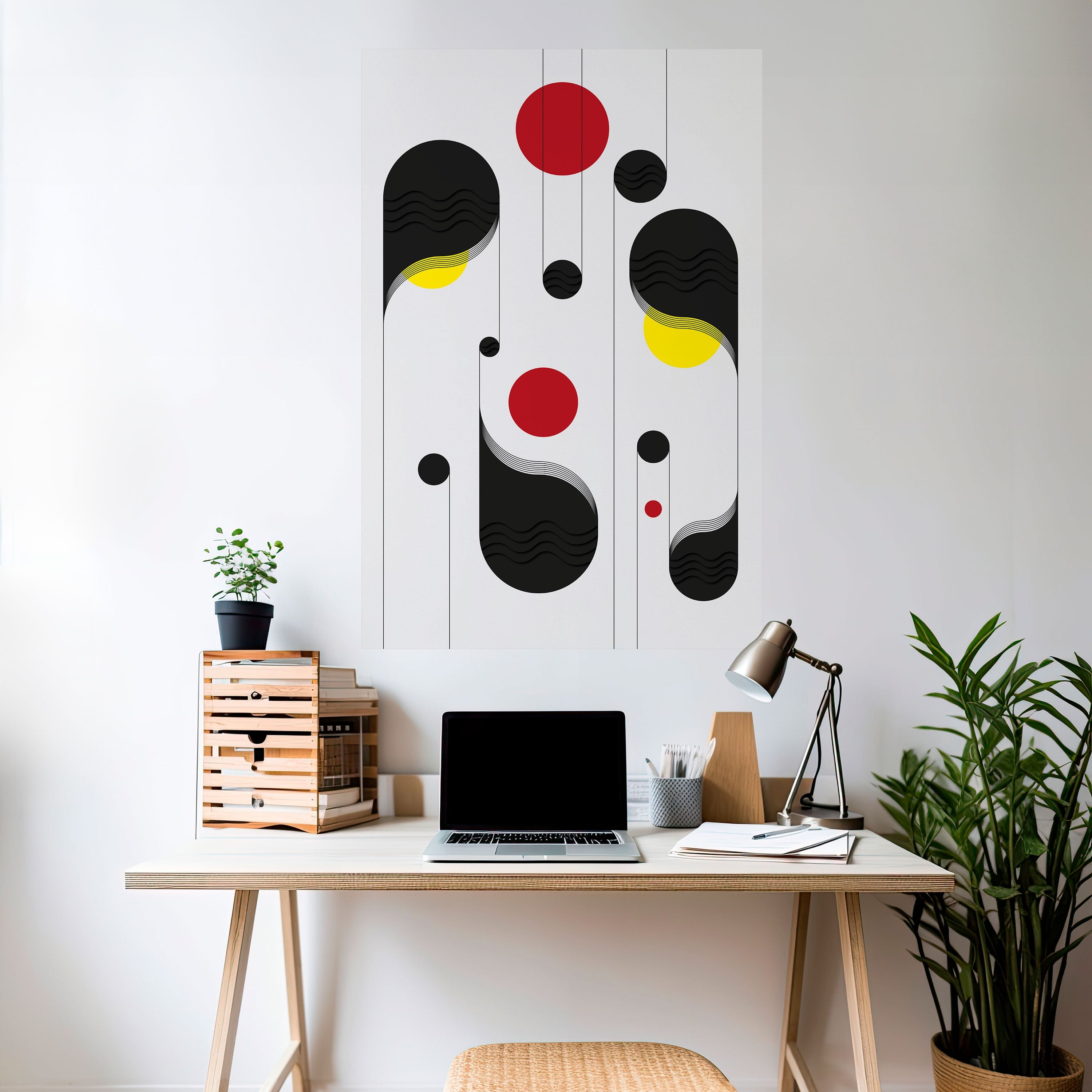 Affiche verticale autocollante « BERCELLE À POINTS »