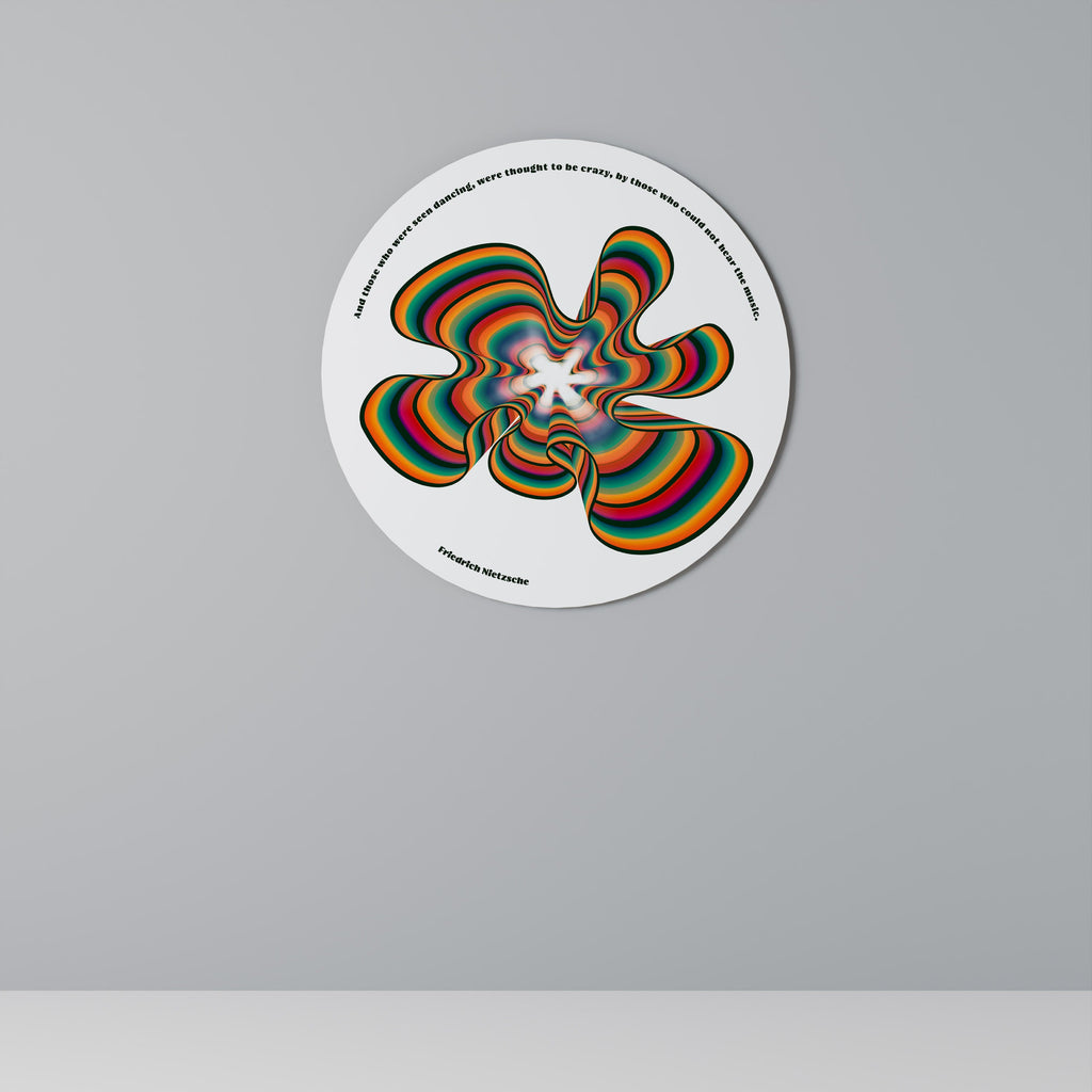 ÉCHOS NOSTALGIQUES [ANGLAIS] Décoration murale ronde