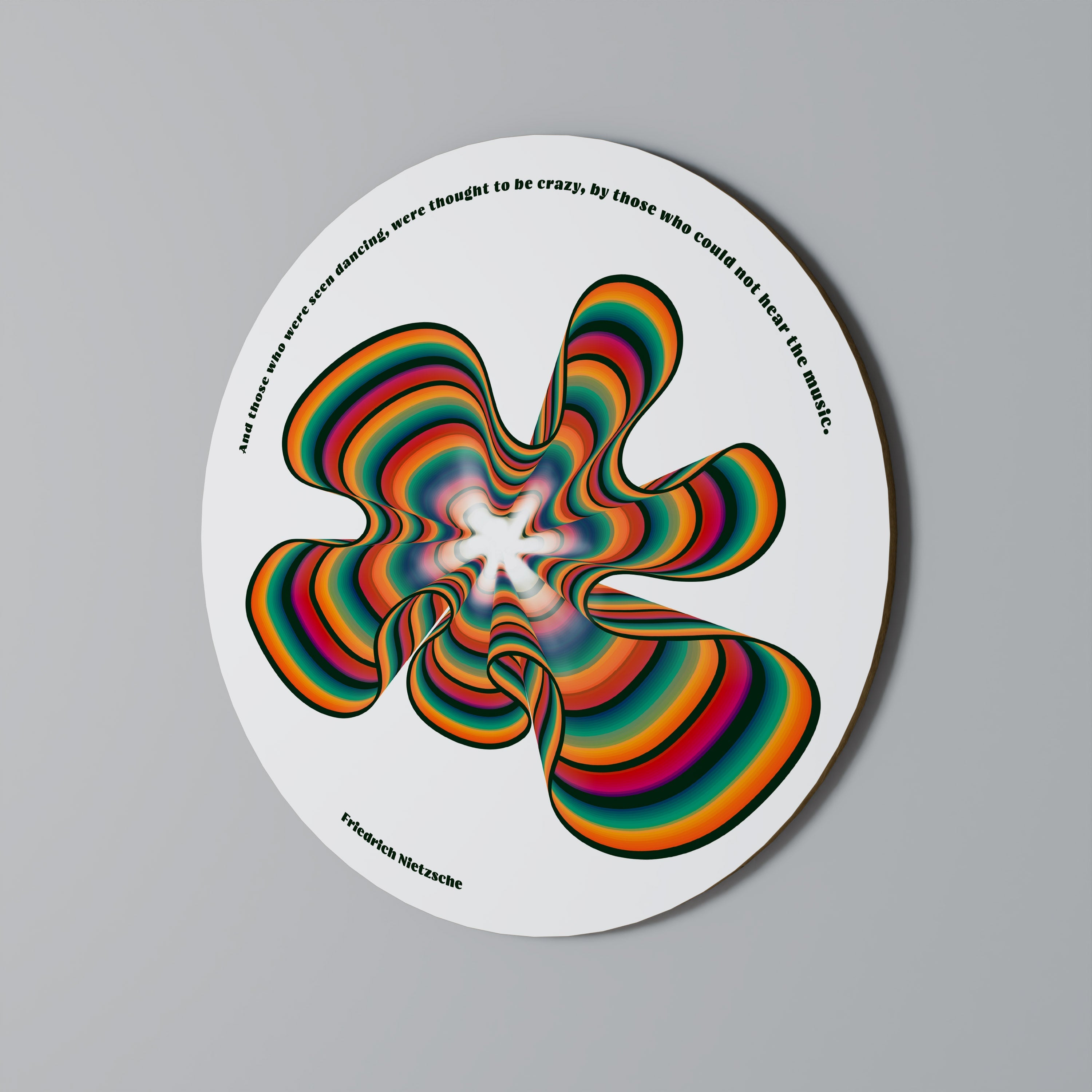 ÉCHOS NOSTALGIQUES [ANGLAIS] Décoration murale ronde