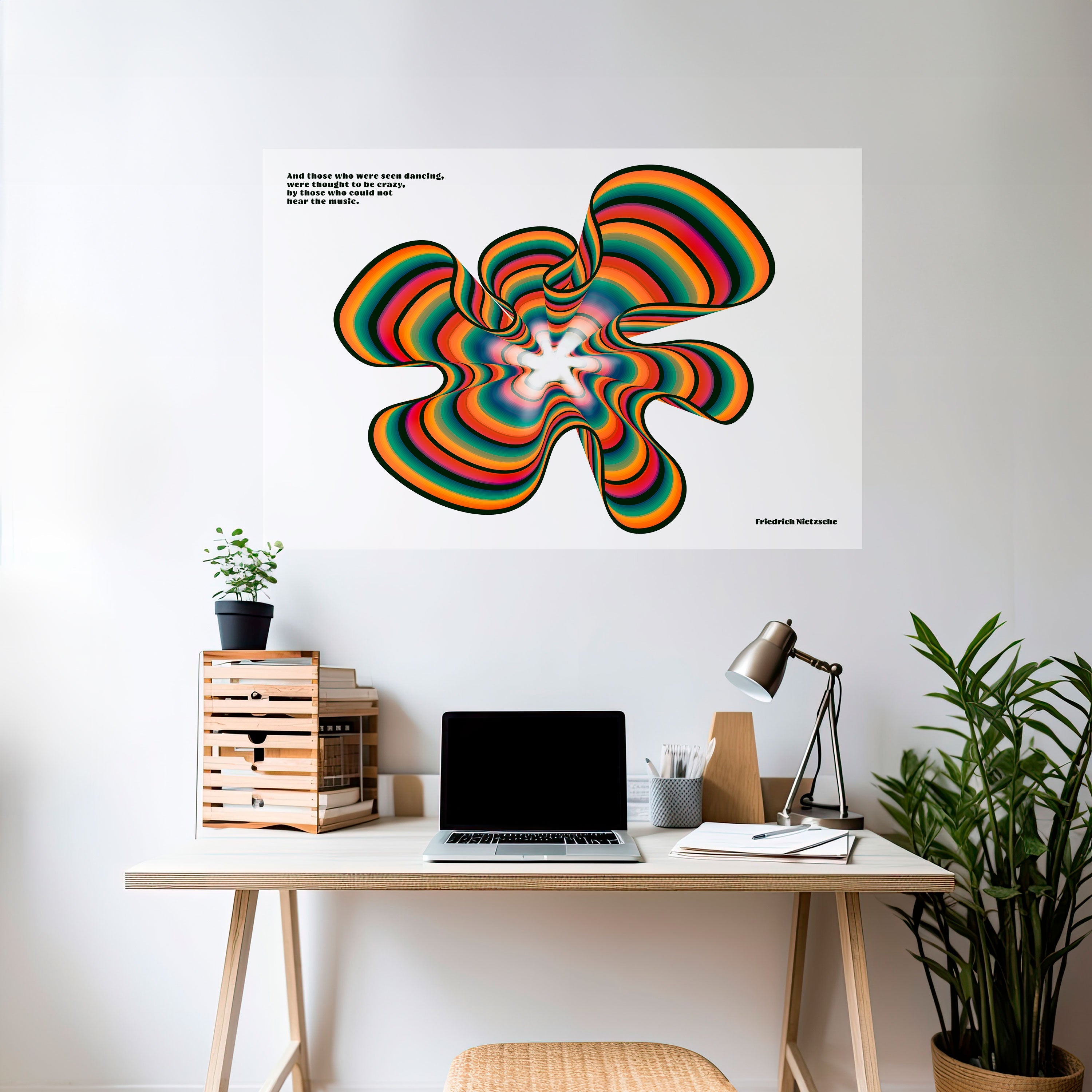 ÉCHOS NOSTALGIQUES [ANGLAIS] Affiche horizontale autocollante