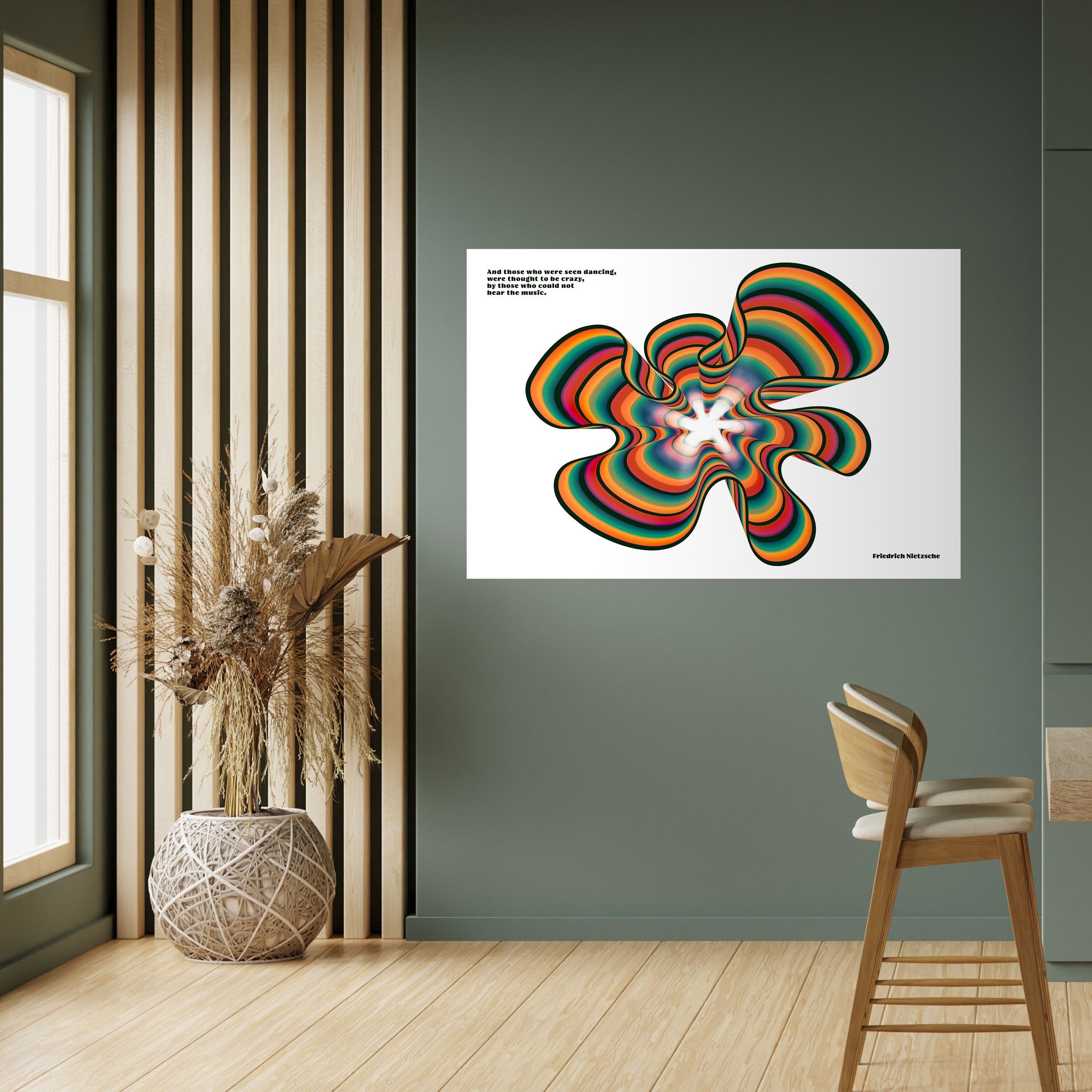 ÉCHOS NOSTALGIQUES [ANGLAIS] Affiche horizontale autocollante