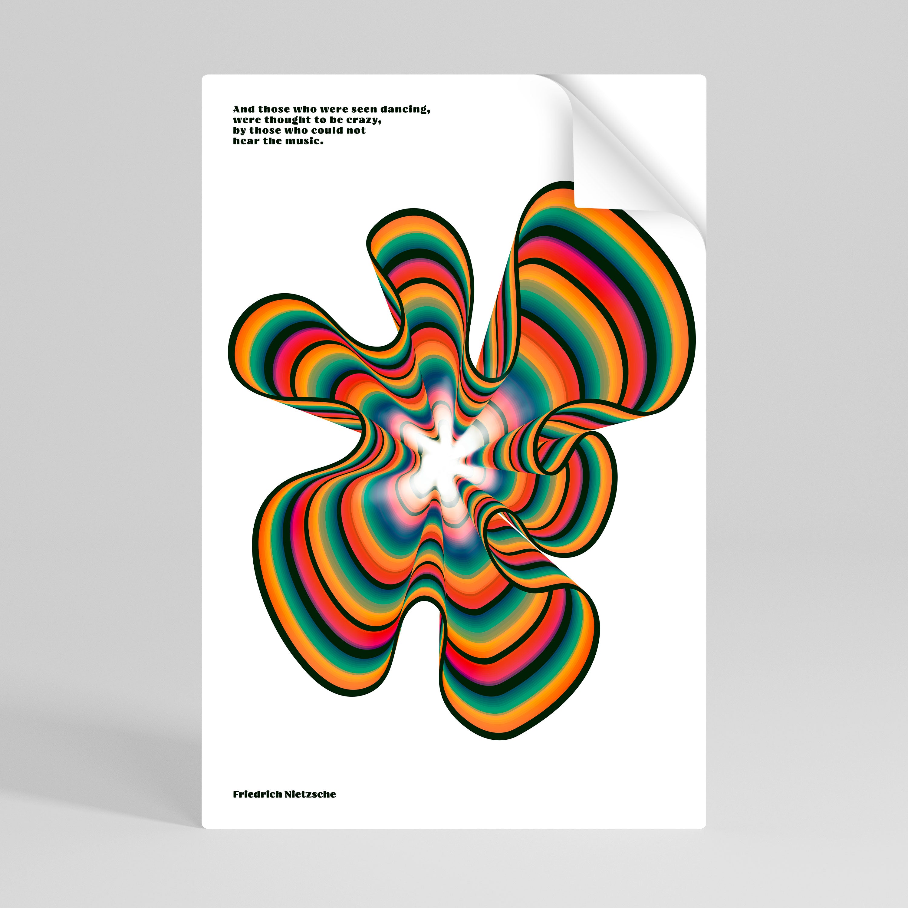 NOSTALGIC ECHOES [ENG] Peel and Stick Vertical Poster