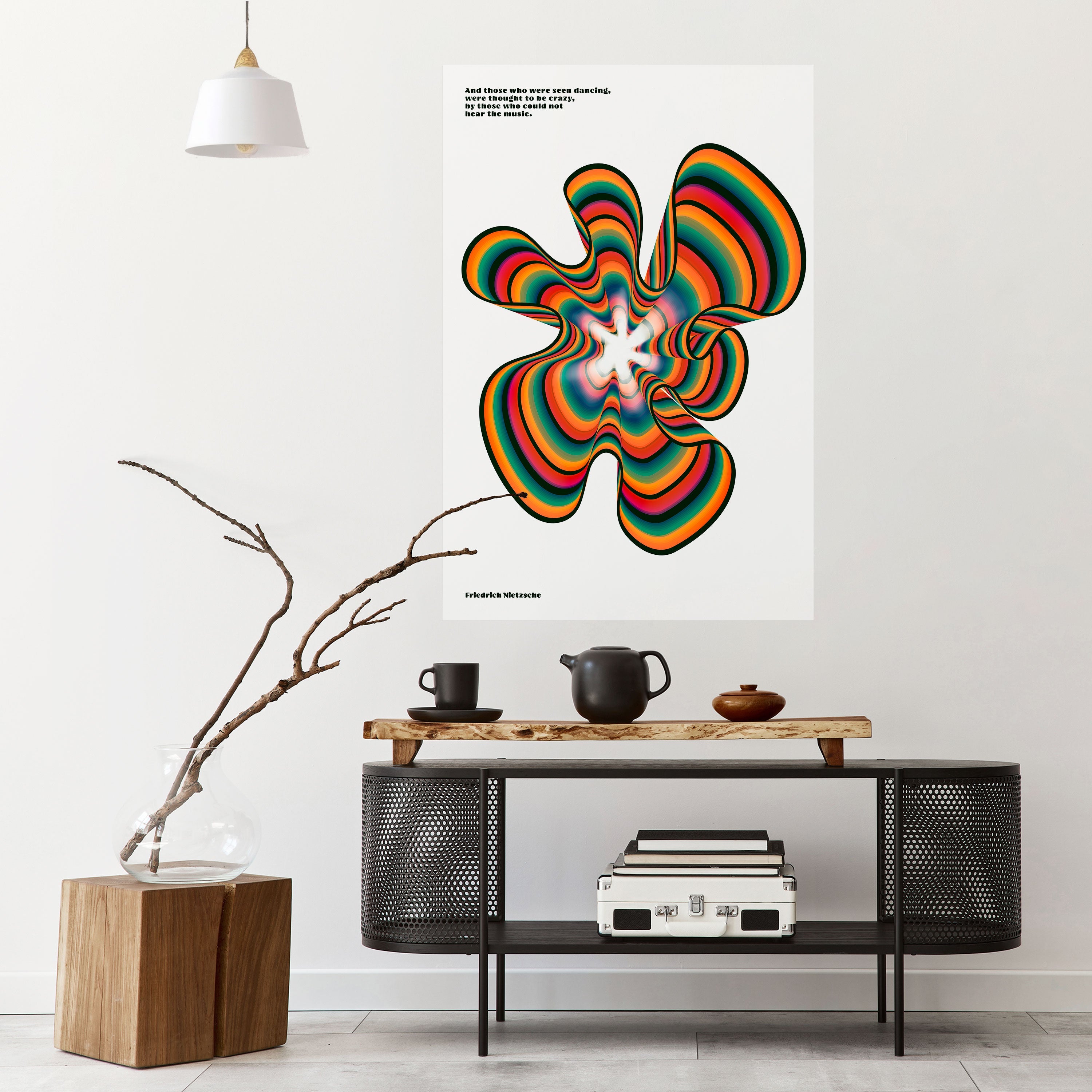 ÉCHOS NOSTALGIQUES [ANGLAIS] Affiche verticale autocollante