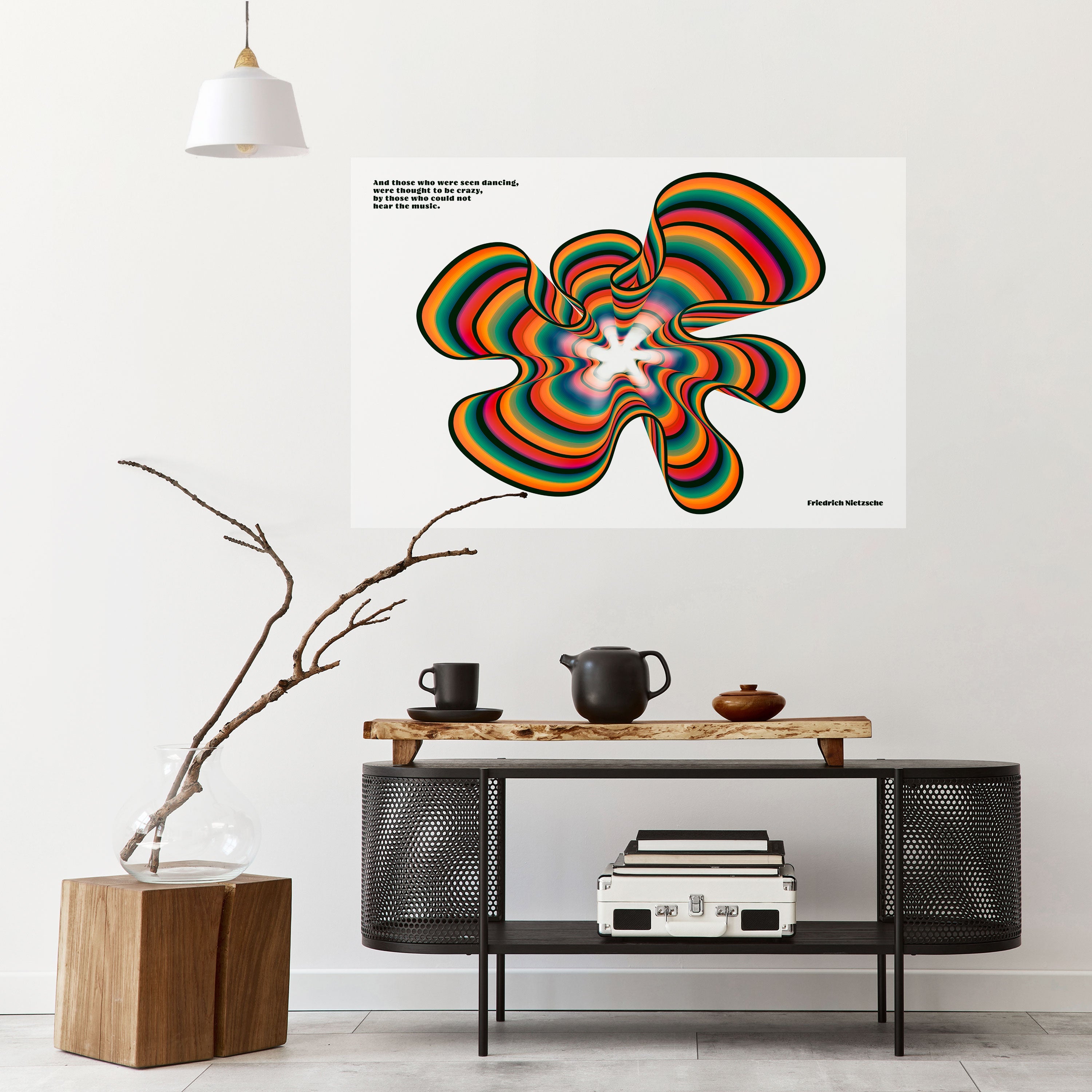 ÉCHOS NOSTALGIQUES [ANGLAIS] Affiche horizontale autocollante