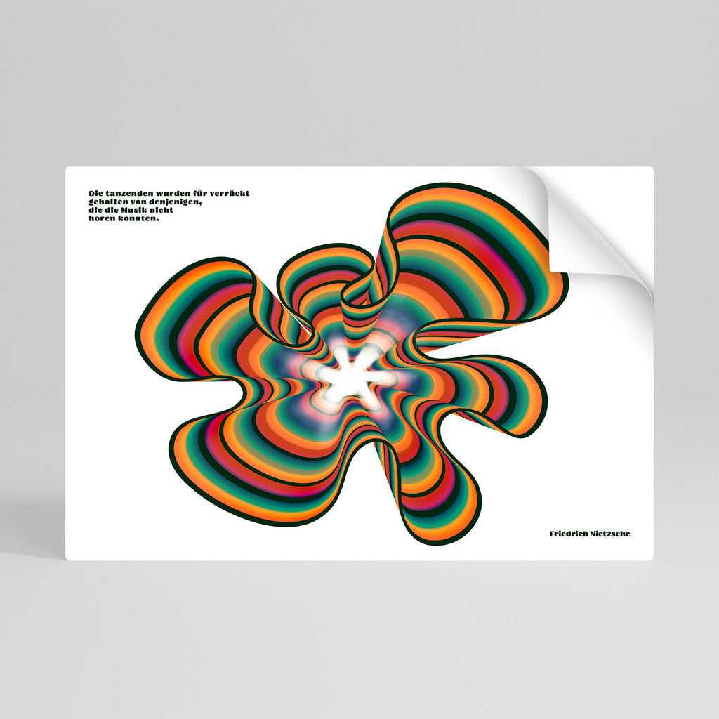 ÉCHOS NOSTALGIQUES [DE] Affiche horizontale autocollante