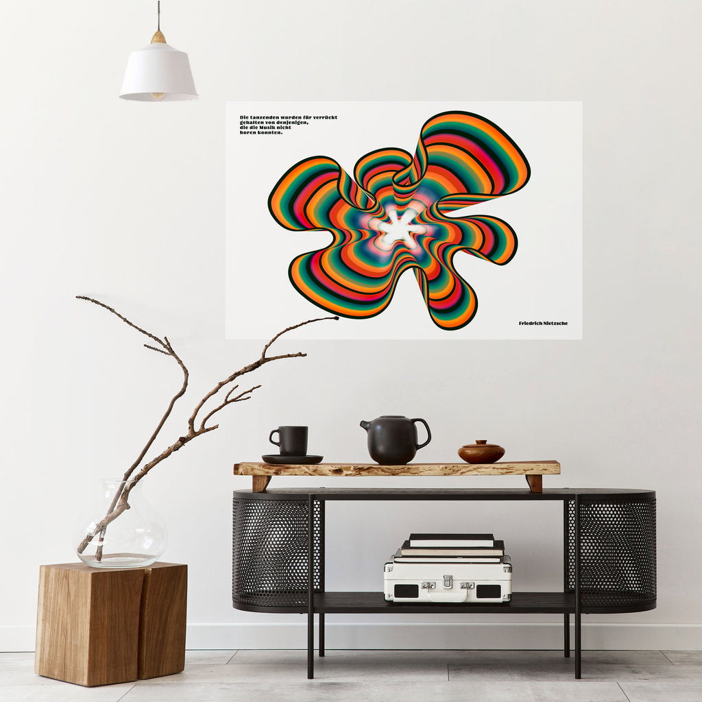 ÉCHOS NOSTALGIQUES [DE] Affiche horizontale autocollante