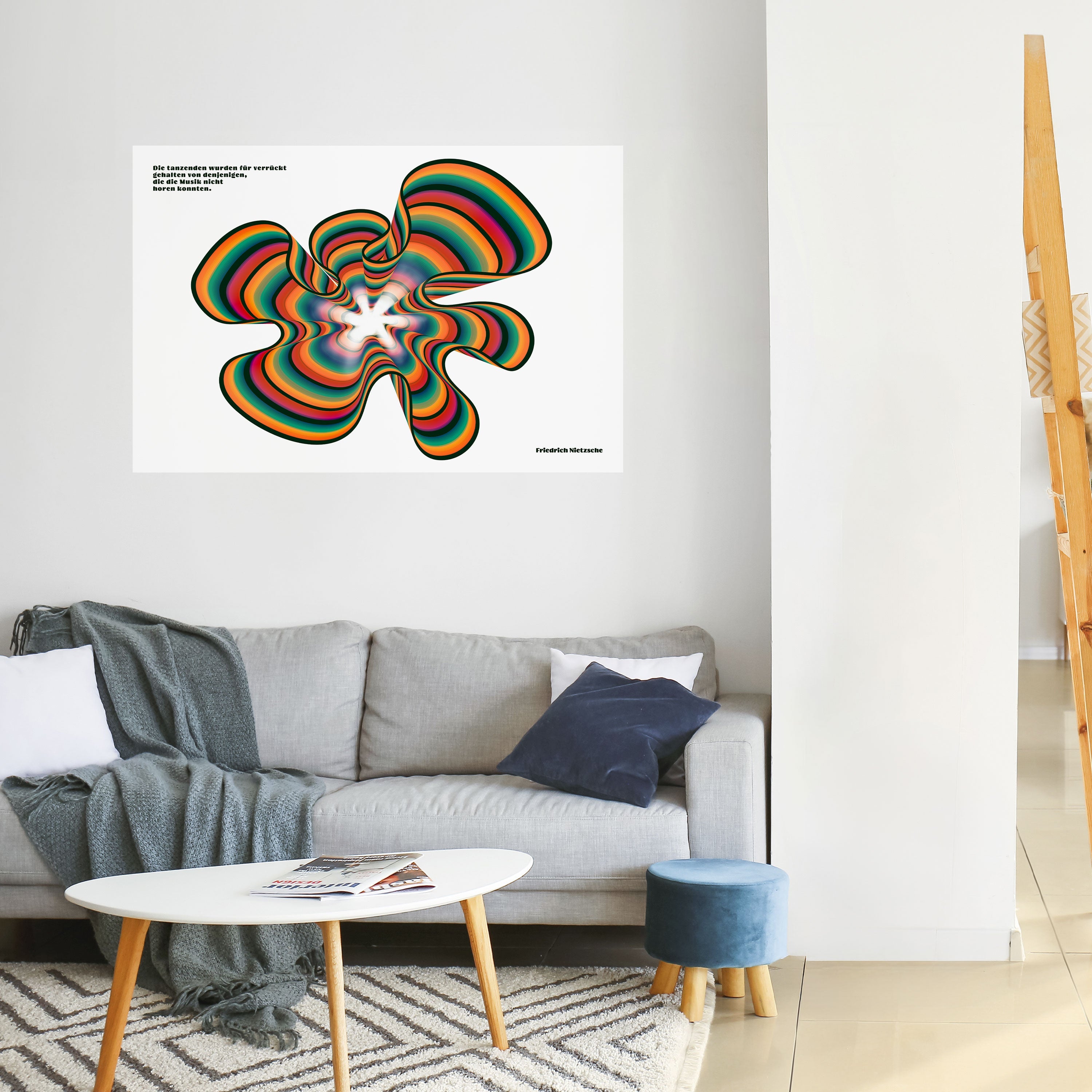 ÉCHOS NOSTALGIQUES [DE] Affiche horizontale autocollante