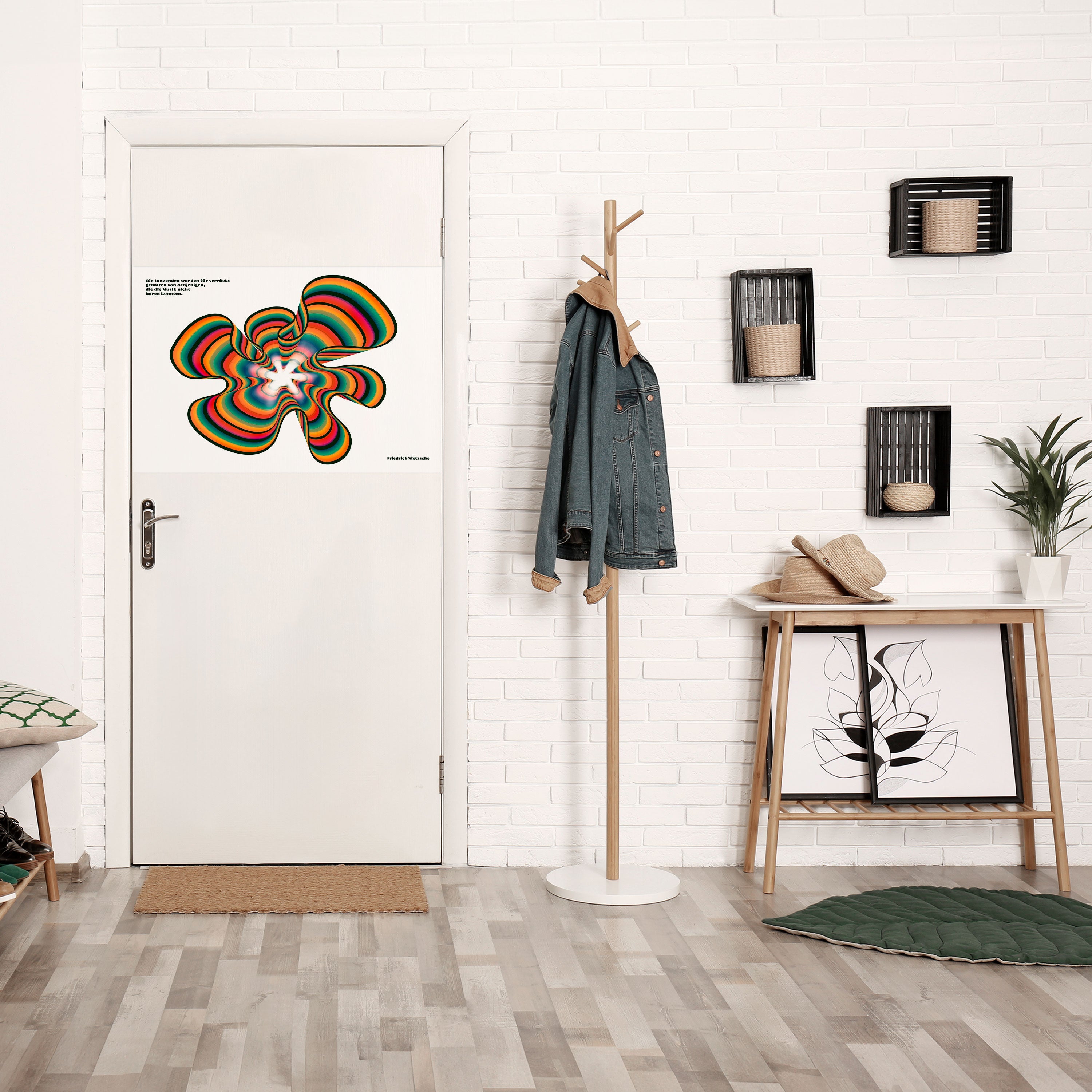 ÉCHOS NOSTALGIQUES [DE] Affiche horizontale autocollante