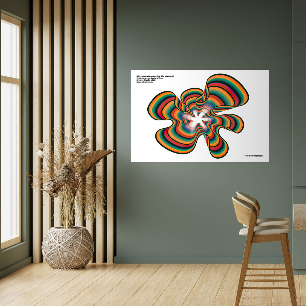 ÉCHOS NOSTALGIQUES [DE] Affiche horizontale autocollante