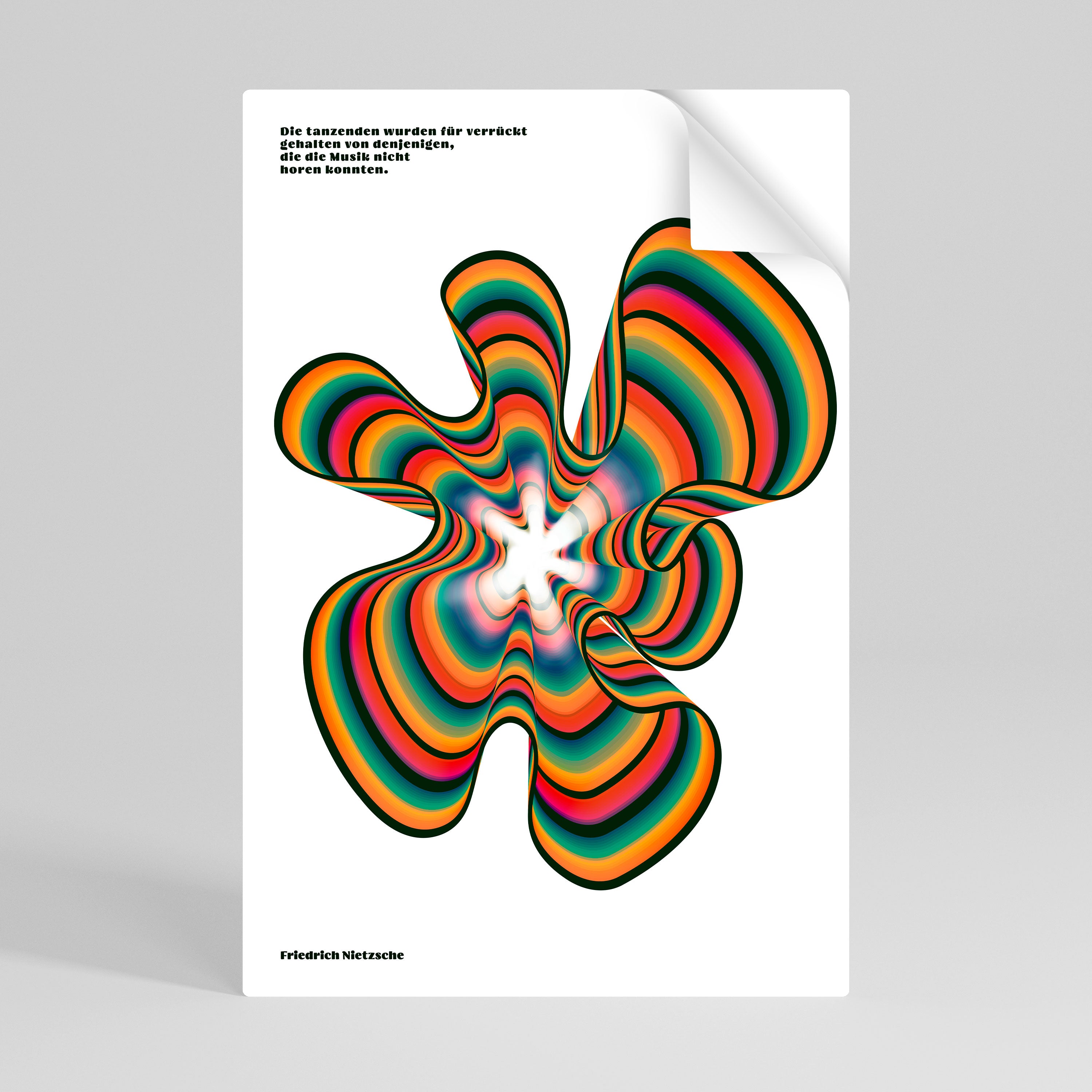 NOSTALGIC ECHOES [DE] Peel and Stick Vertical Poster