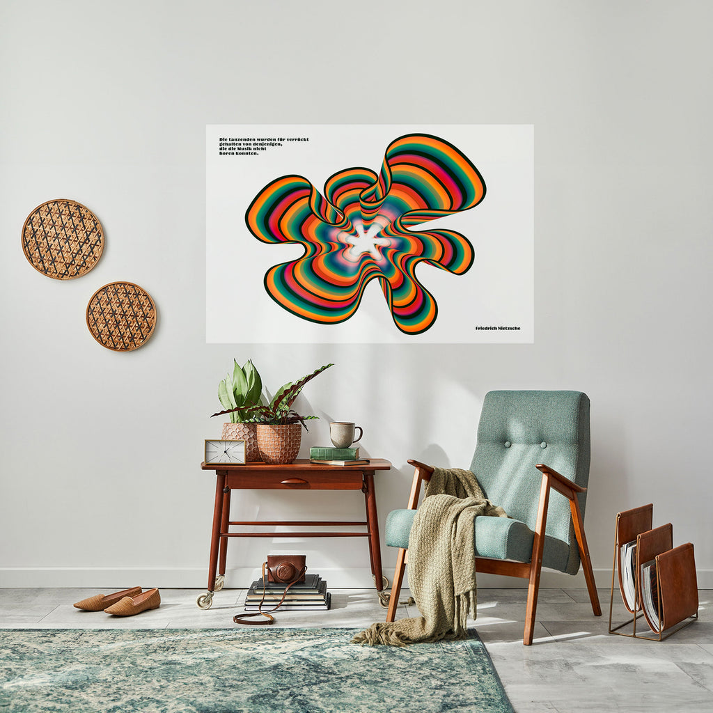 ÉCHOS NOSTALGIQUES [DE] Affiche horizontale autocollante