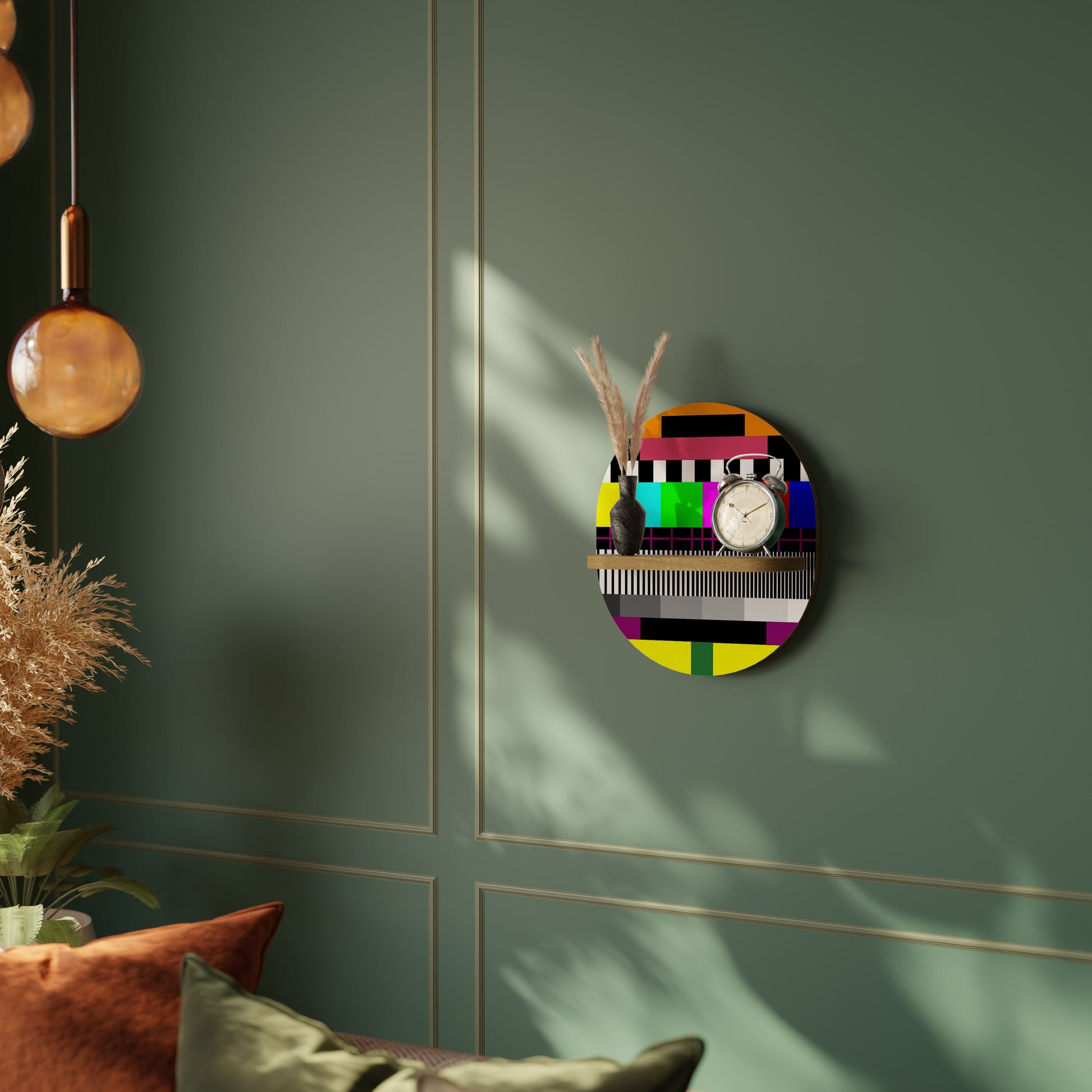 Étagère ovale PHILIPS PATTERN effet chêne