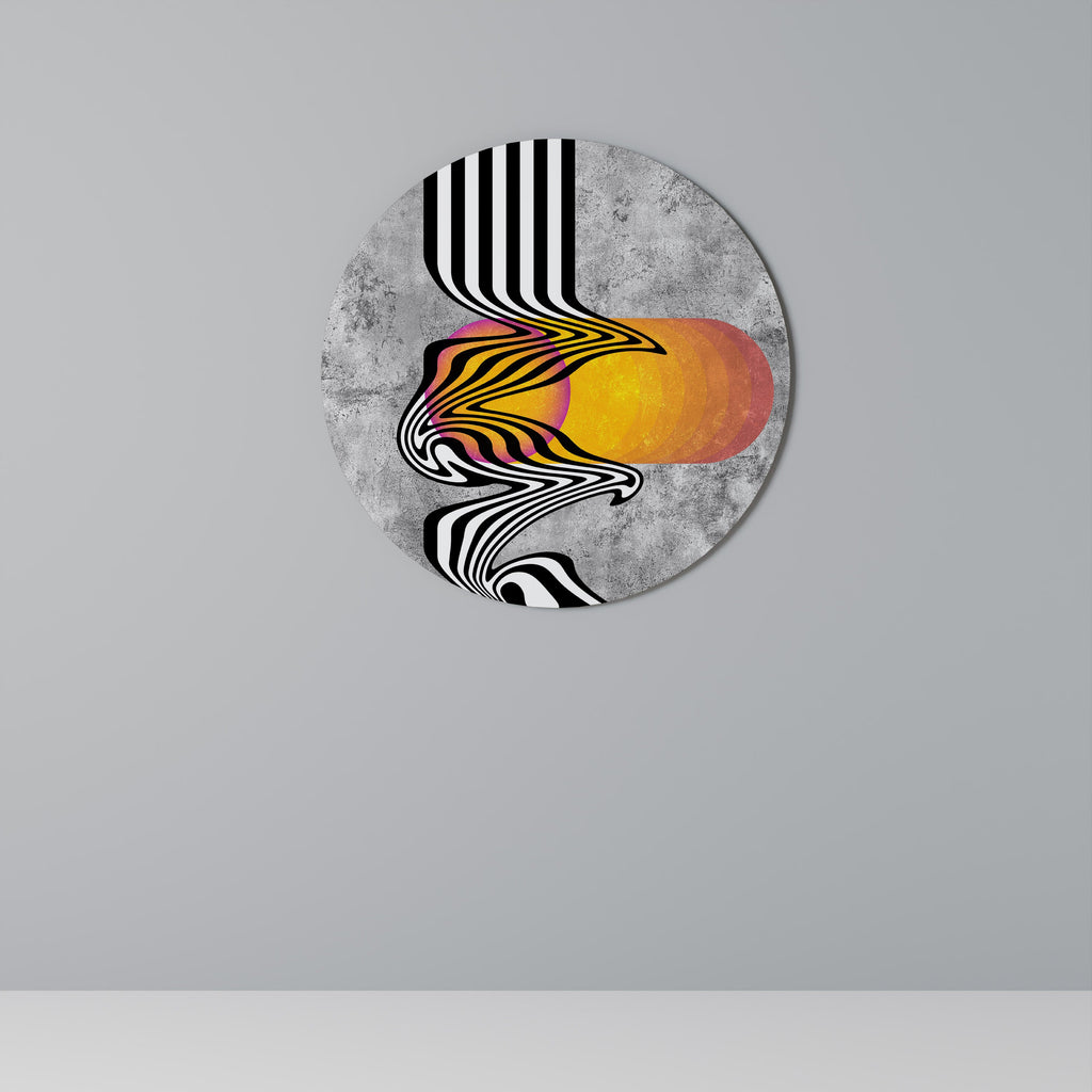 Décoration murale ronde Whimsical Waves