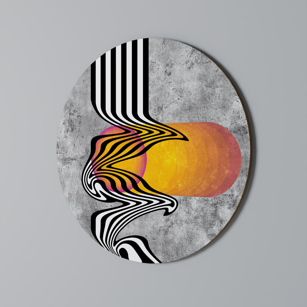 Décoration murale ronde Whimsical Waves