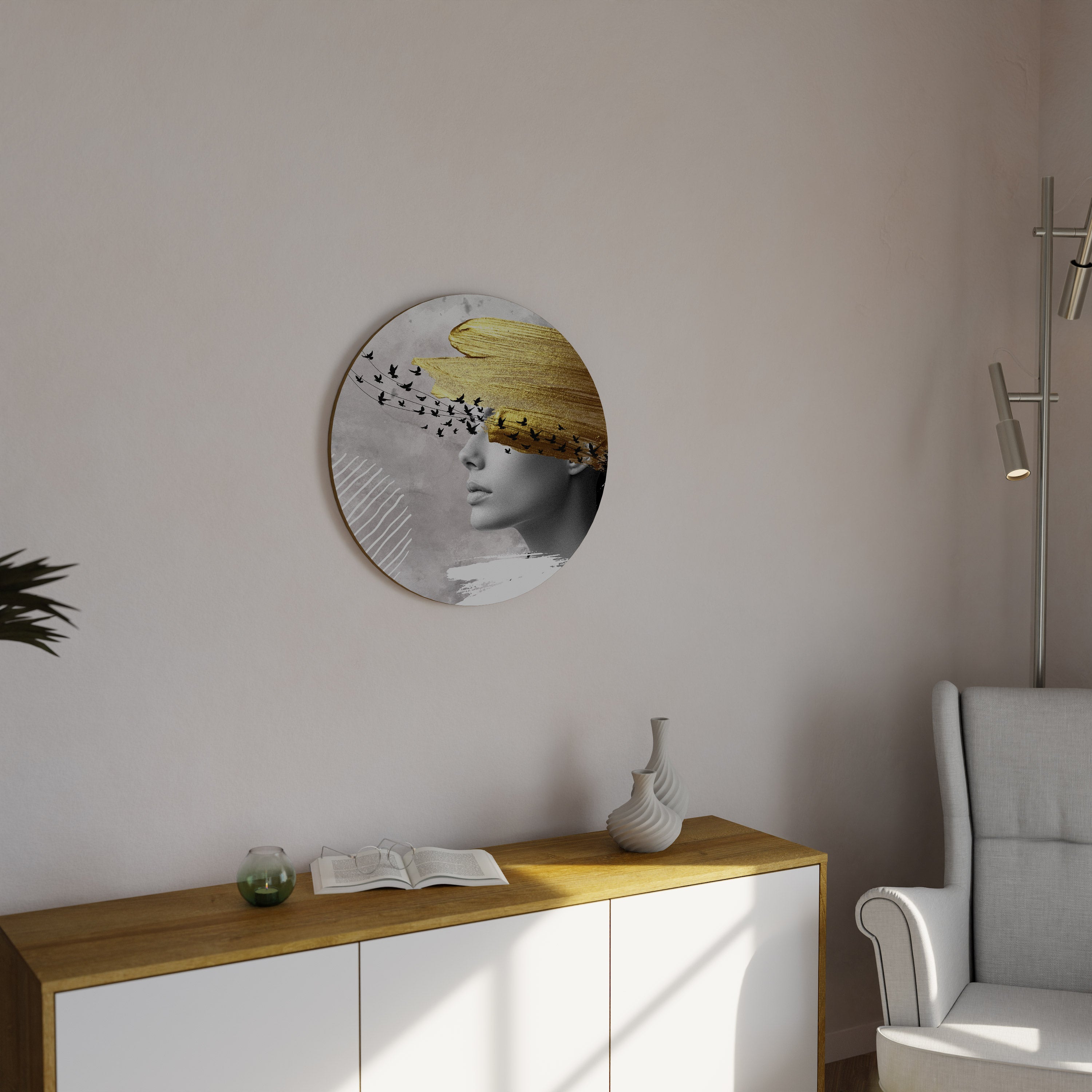 Décoration murale ronde TREASURE THOUGHTS