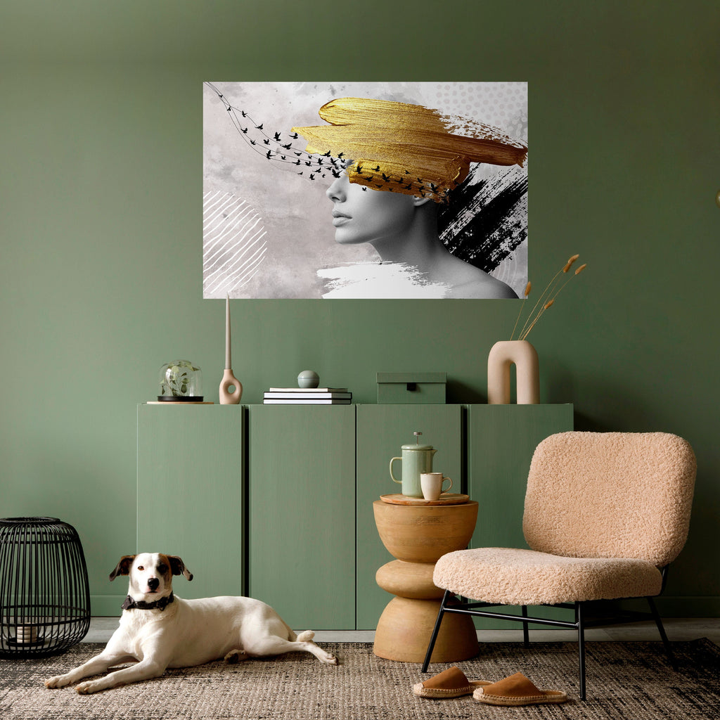 Affiche horizontale autocollante « PENSÉES AU TRÉSOR »