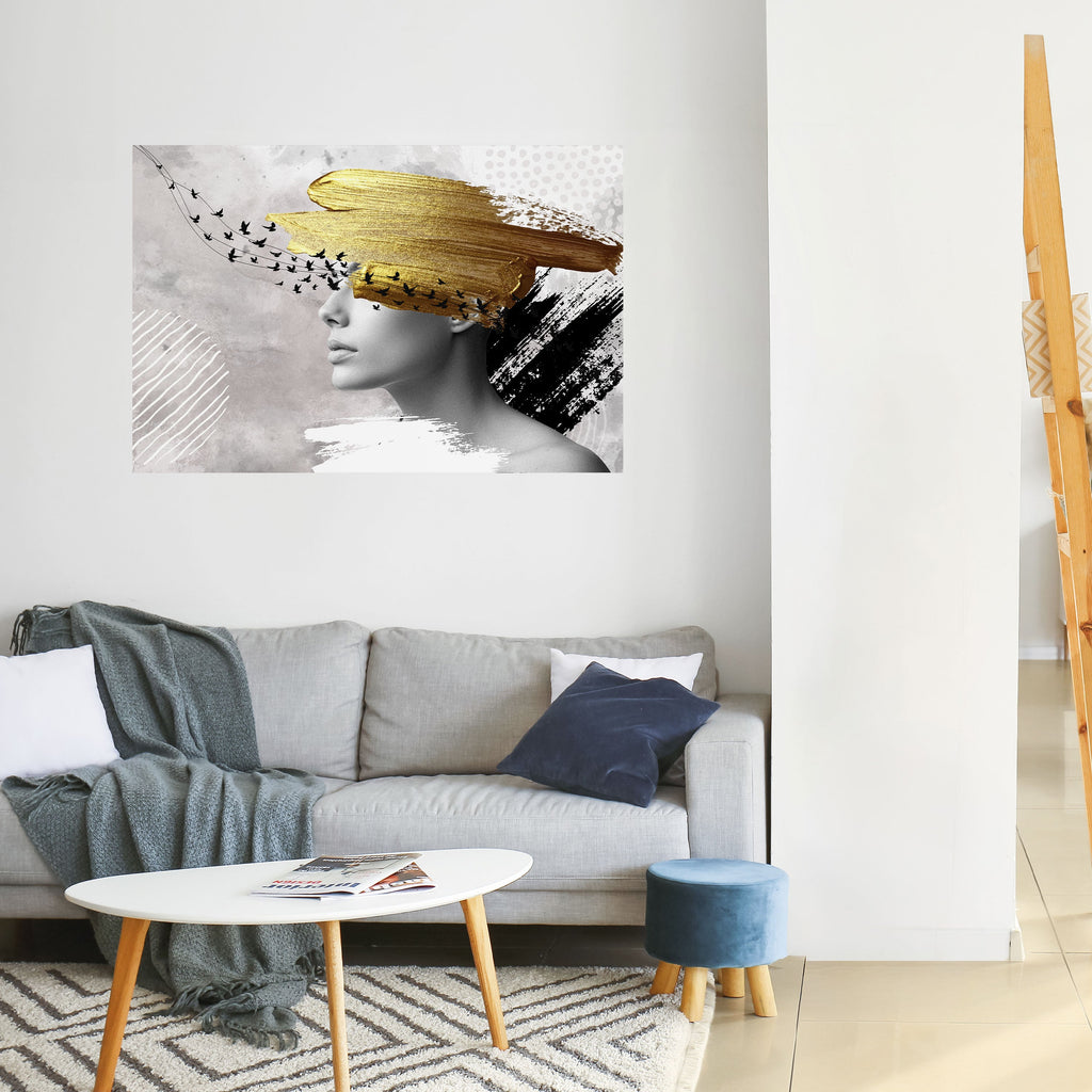 Affiche horizontale autocollante « PENSÉES AU TRÉSOR »