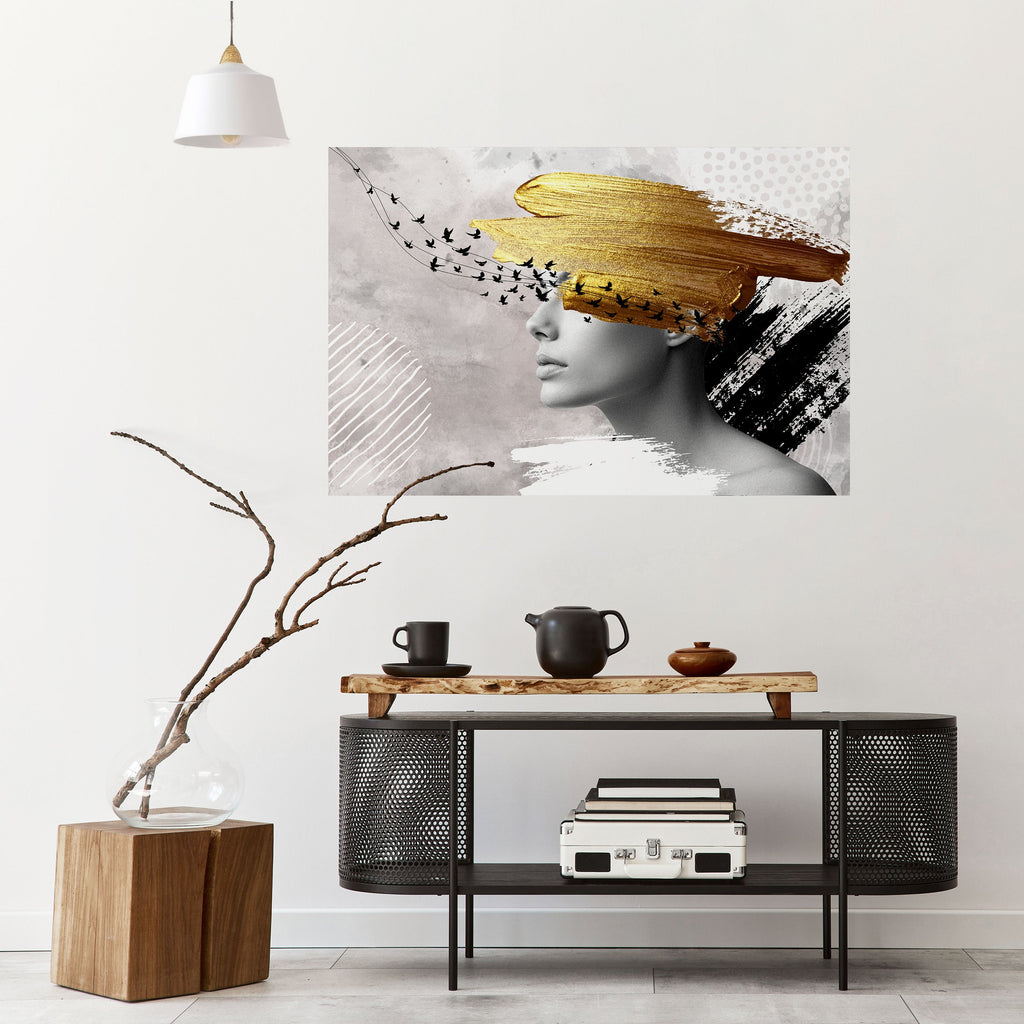 Affiche horizontale autocollante « PENSÉES AU TRÉSOR »