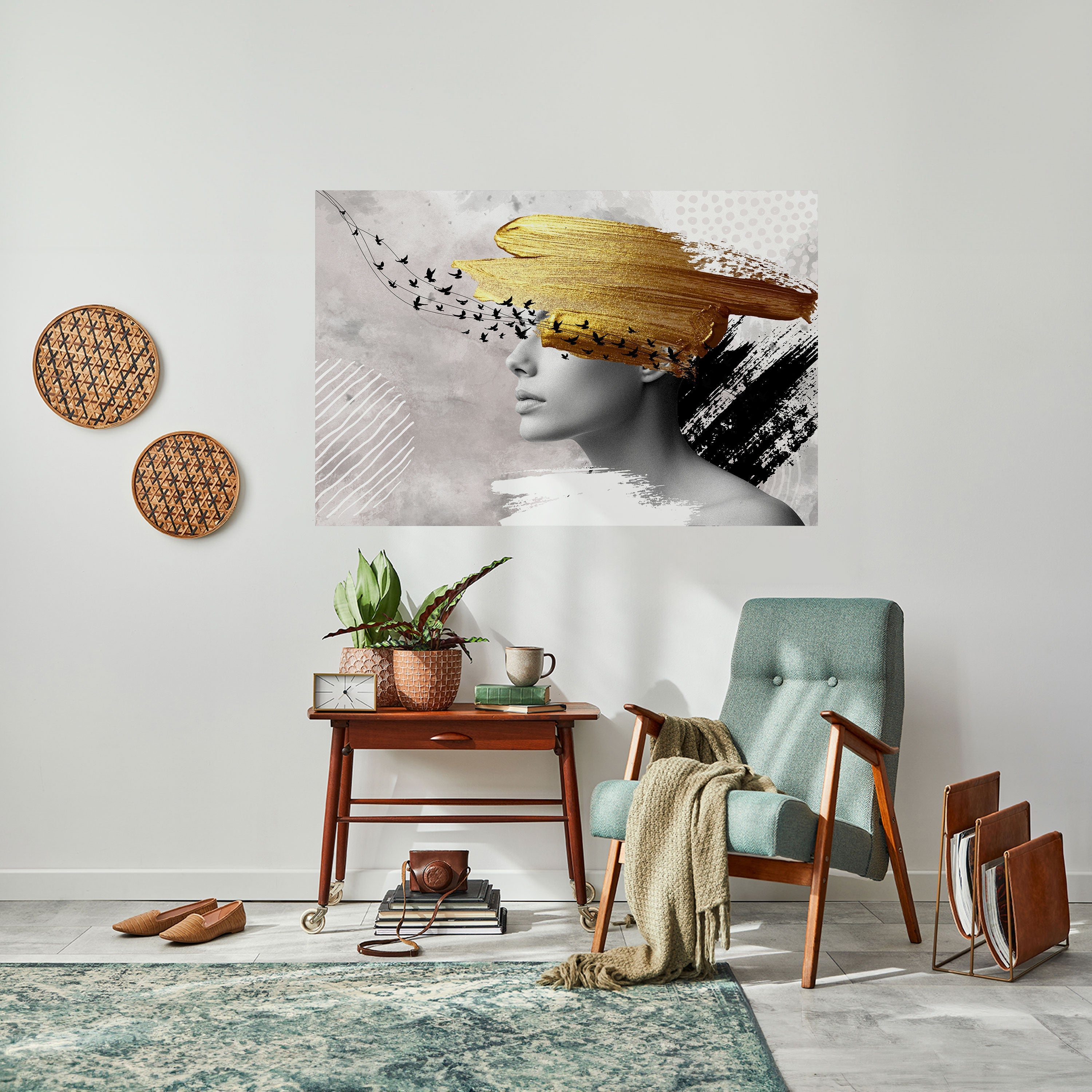 Affiche horizontale autocollante « PENSÉES AU TRÉSOR »