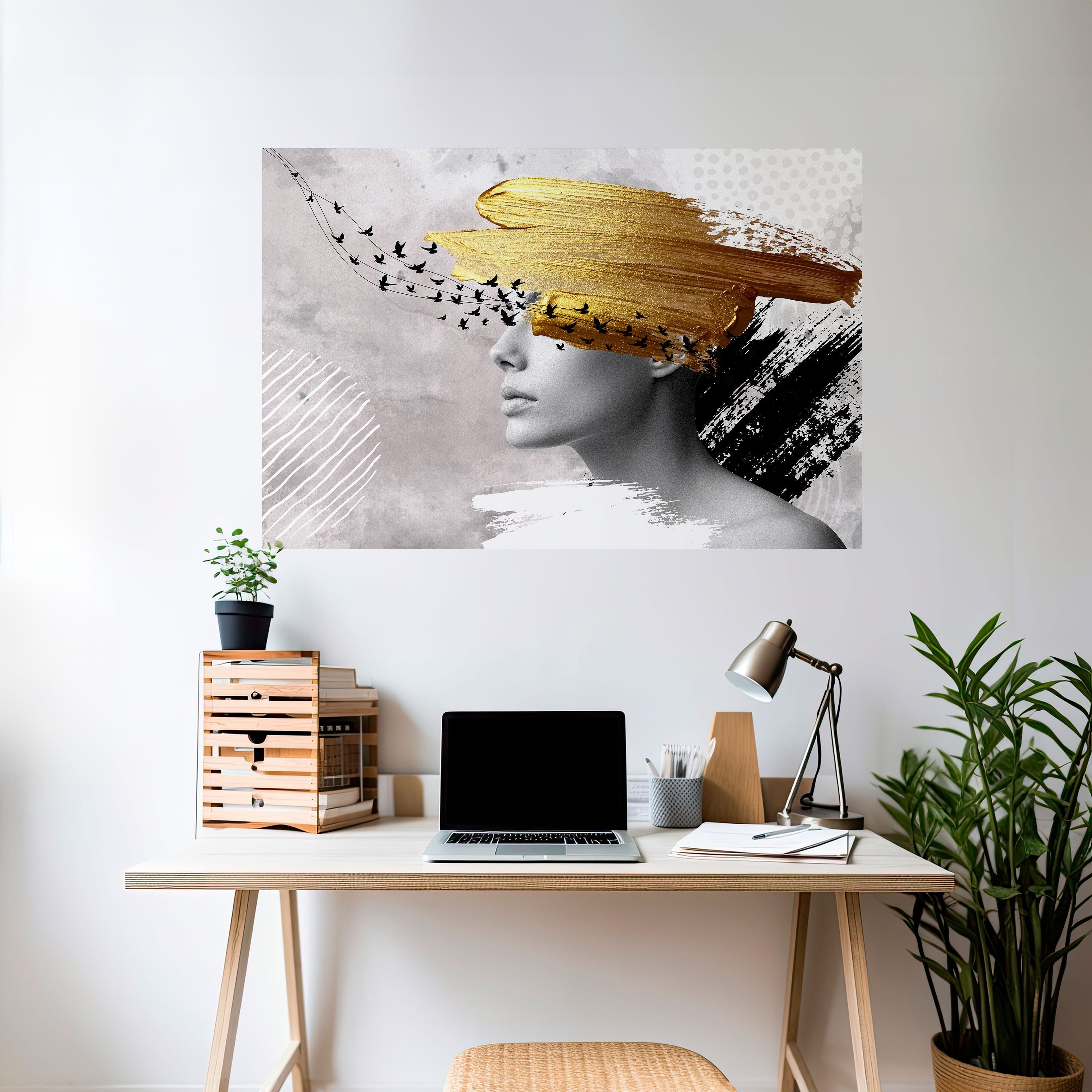 Affiche horizontale autocollante « PENSÉES AU TRÉSOR »