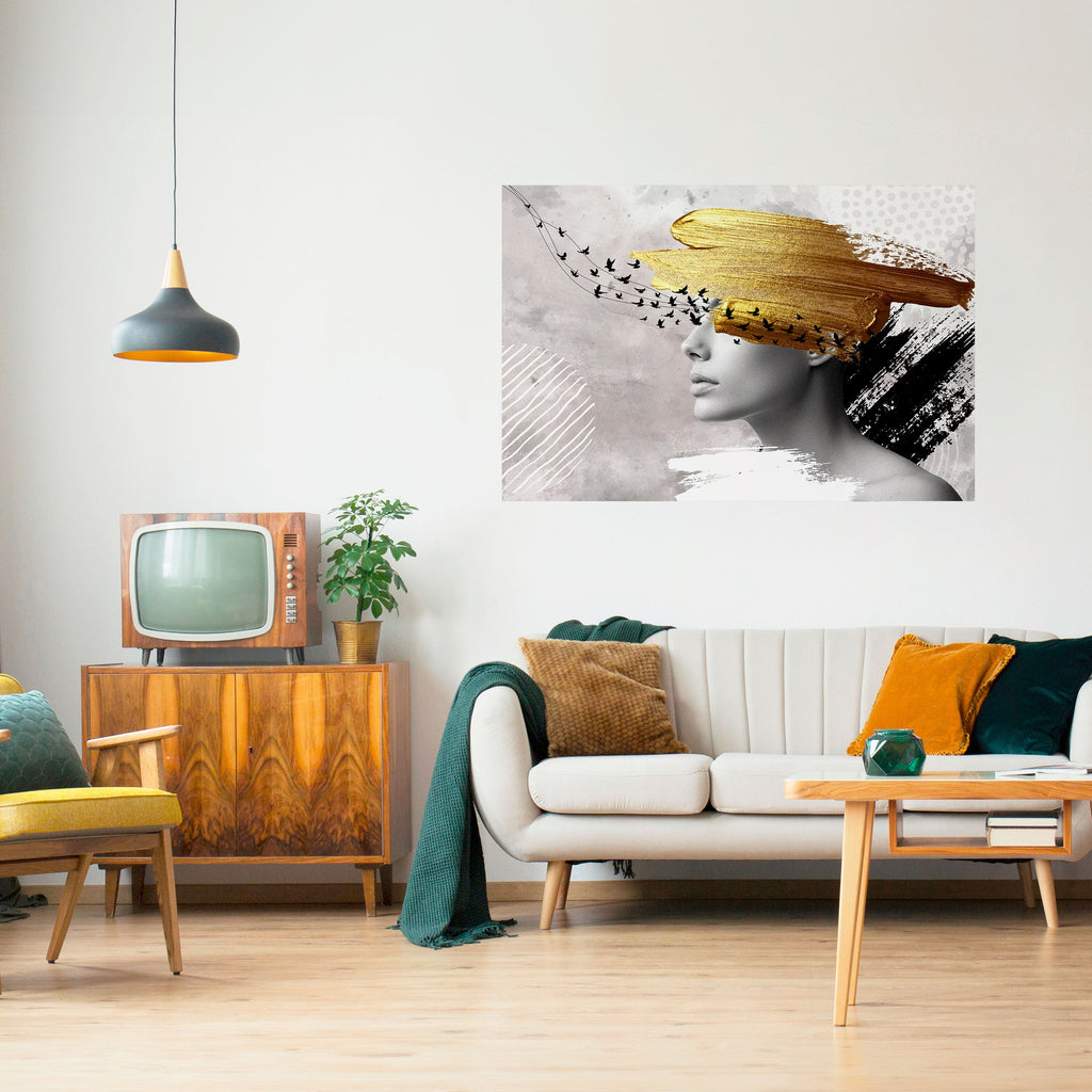 Affiche horizontale autocollante « PENSÉES AU TRÉSOR »