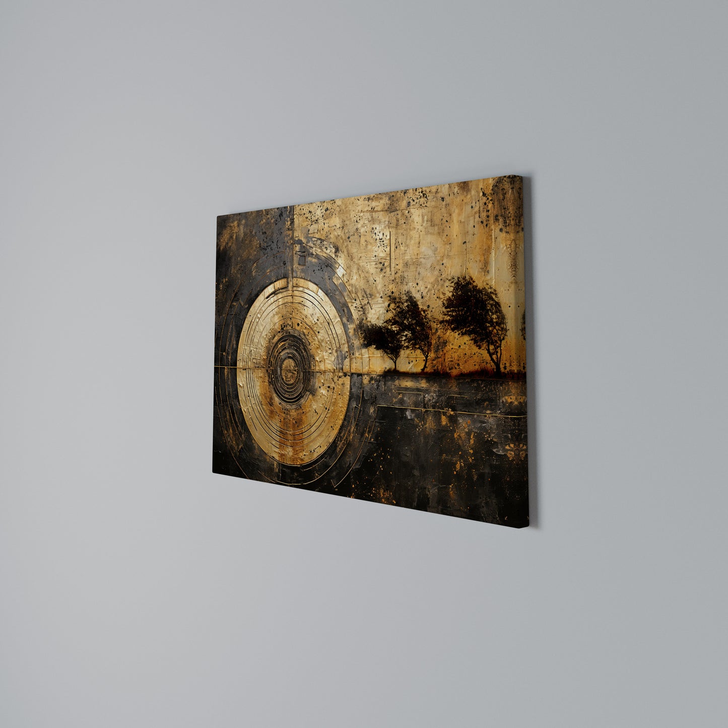 COPPERY EARTHQUAKE Horizontal Canvas Print