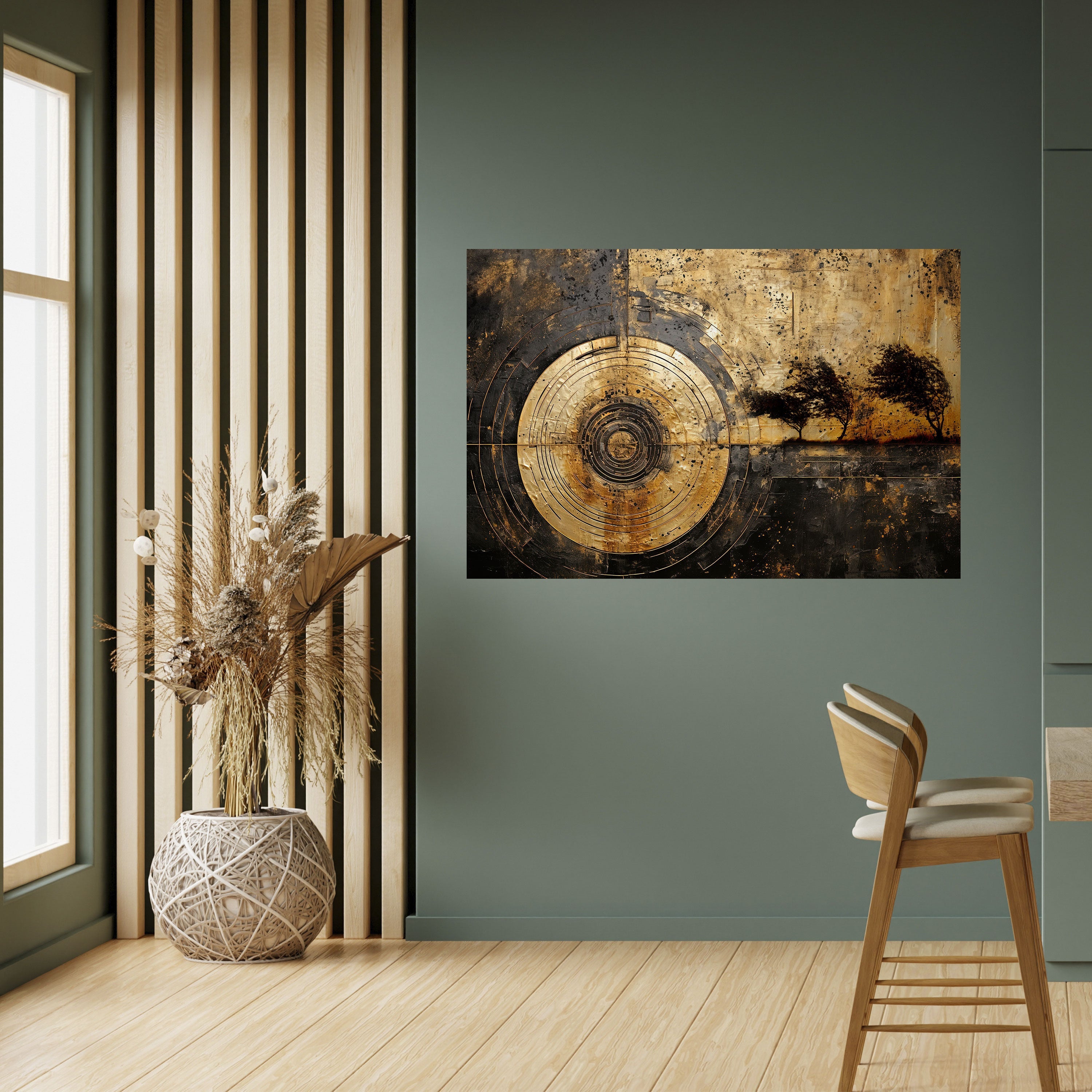 Affiche horizontale autocollante « SÉISME CUIVRÉ »