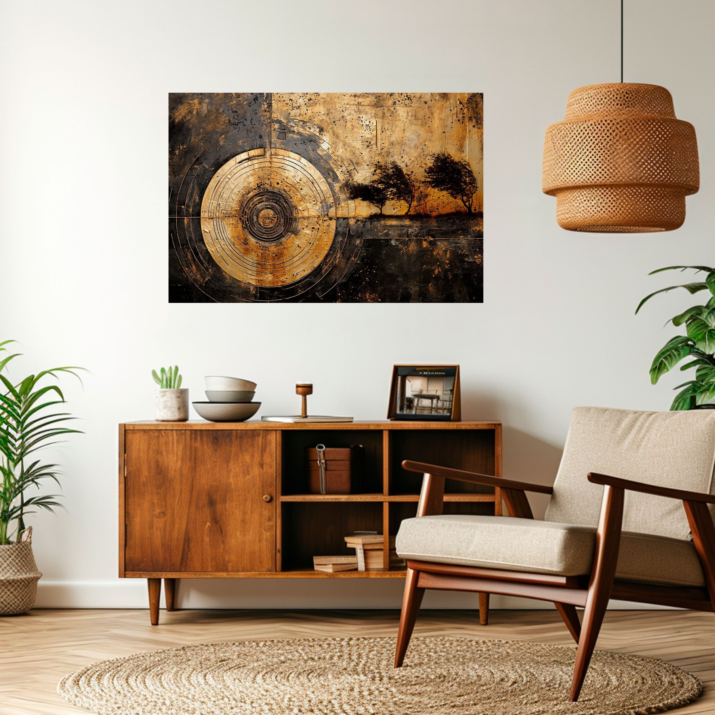 Affiche horizontale autocollante « SÉISME CUIVRÉ »