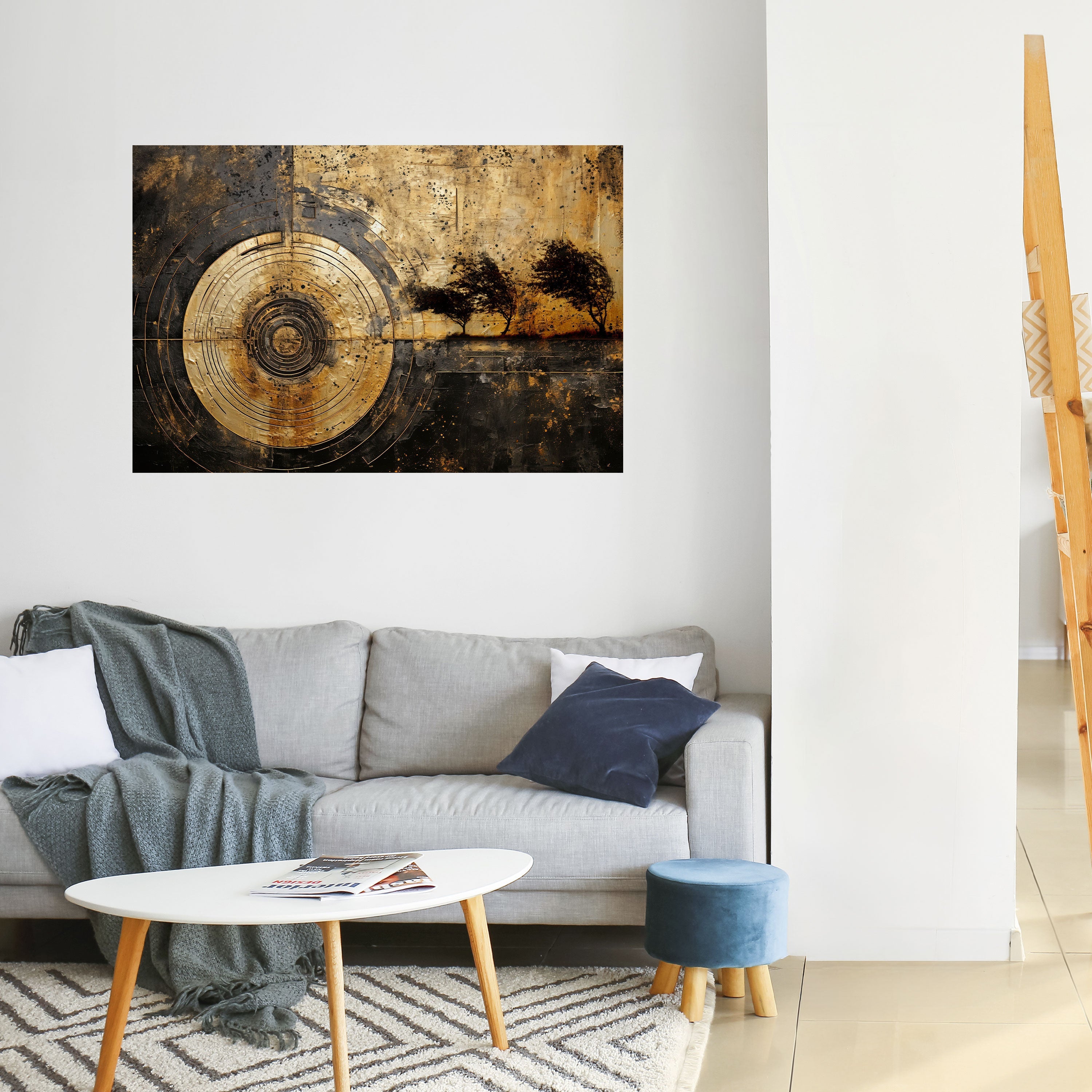 Affiche horizontale autocollante « SÉISME CUIVRÉ »