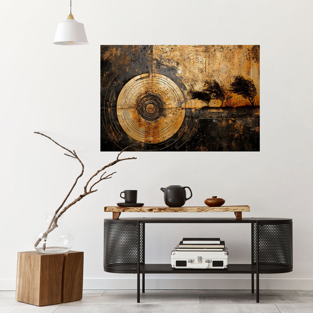 Affiche horizontale autocollante « SÉISME CUIVRÉ »