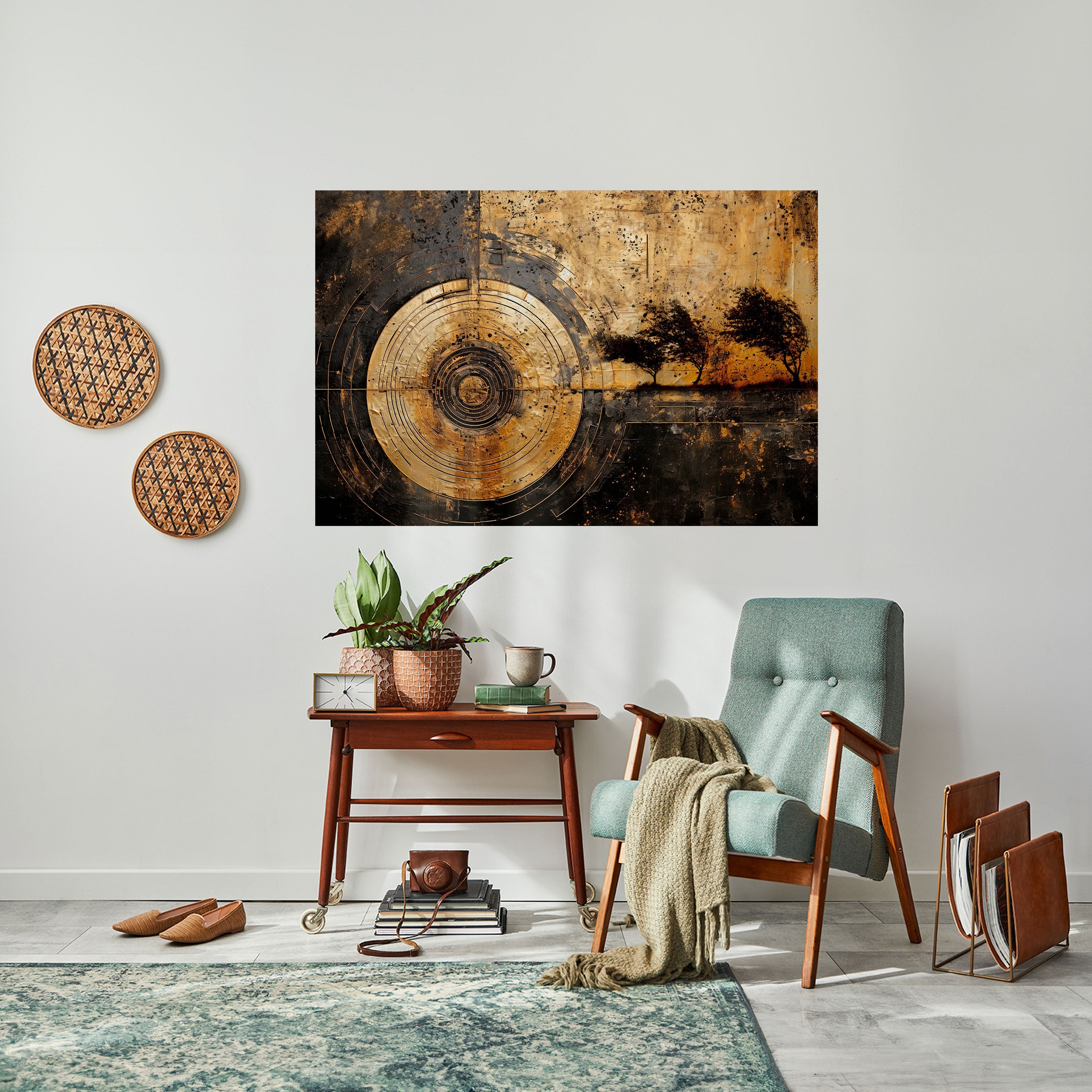 Affiche horizontale autocollante « SÉISME CUIVRÉ »