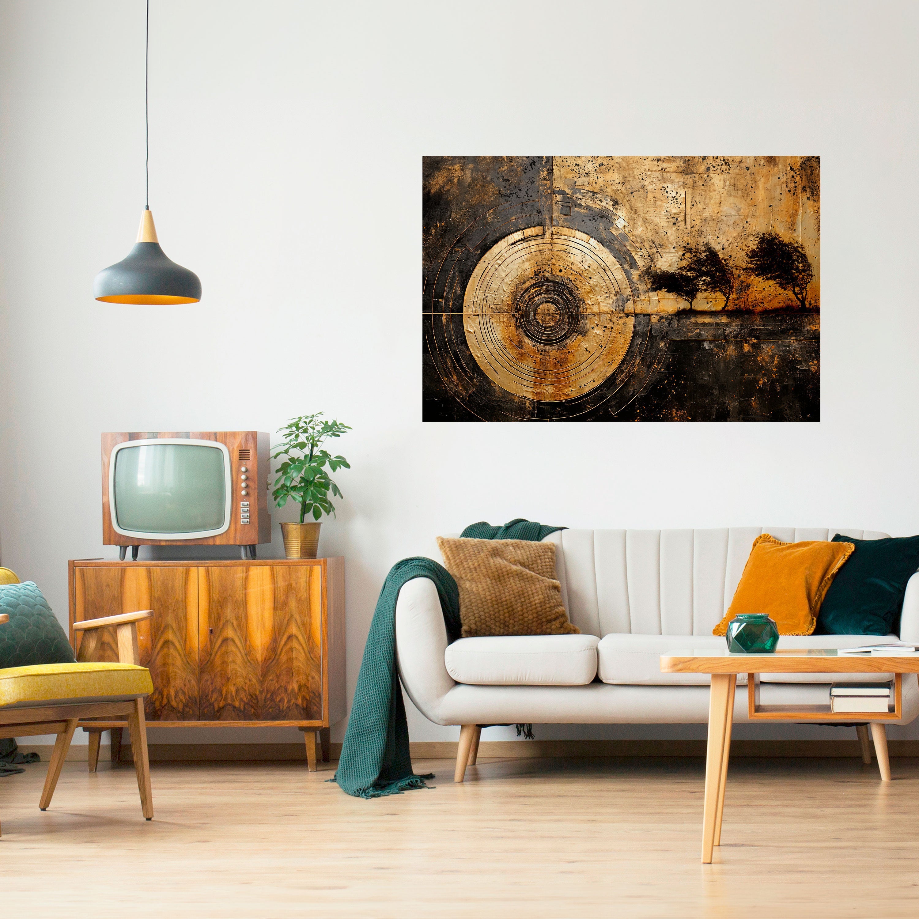 Affiche horizontale autocollante « SÉISME CUIVRÉ »