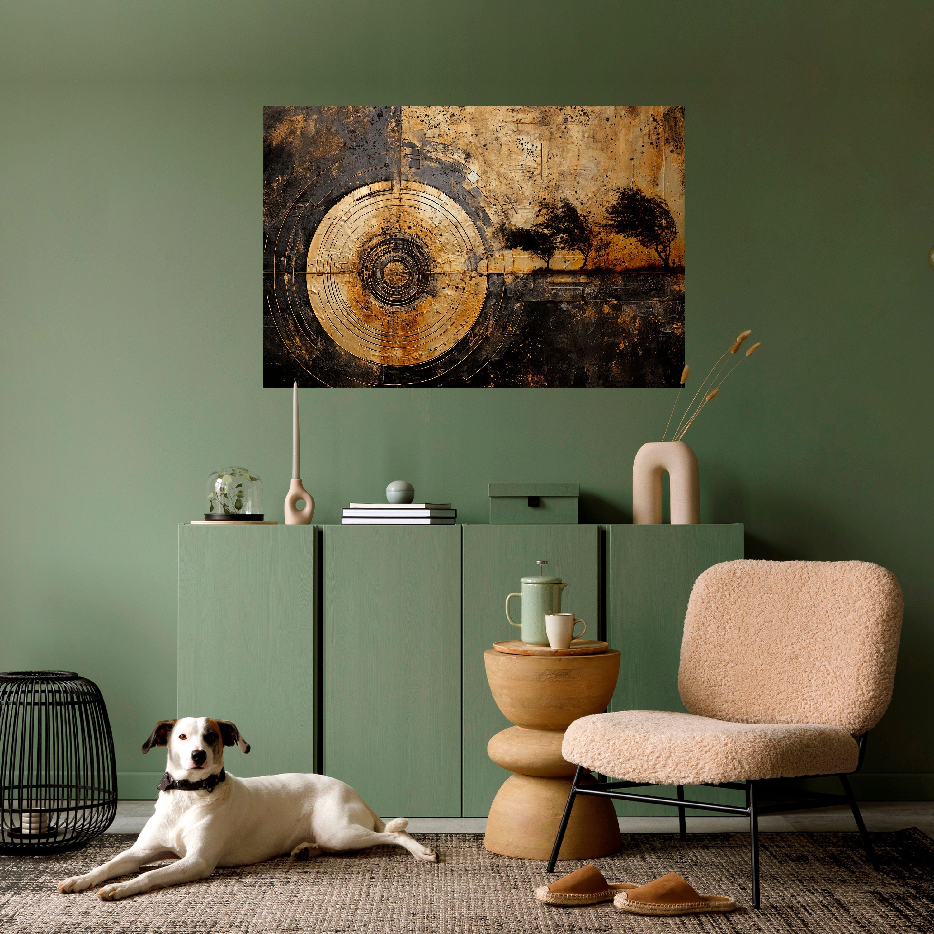 Affiche horizontale autocollante « SÉISME CUIVRÉ »