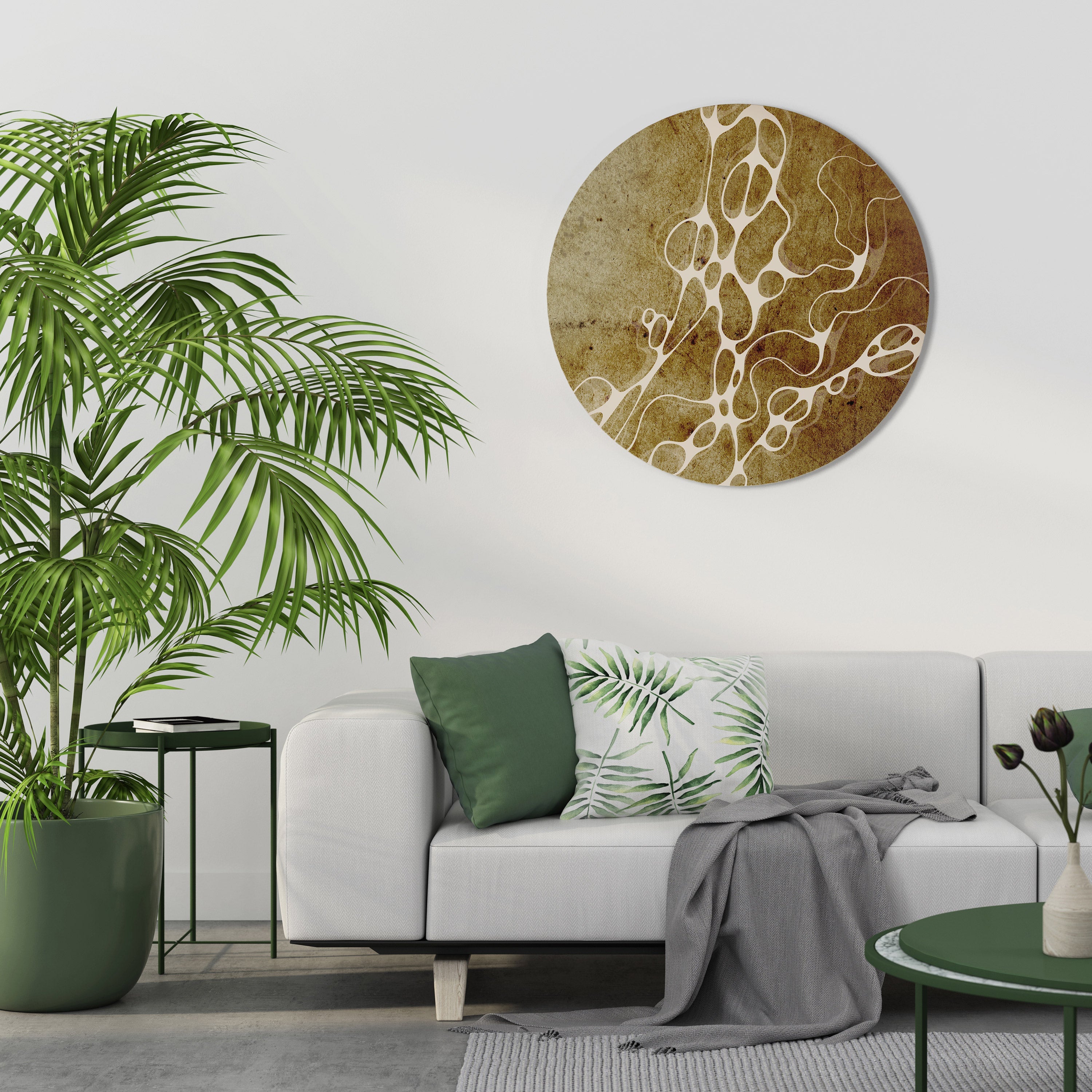 Art mural rond ARCANE ARRAY