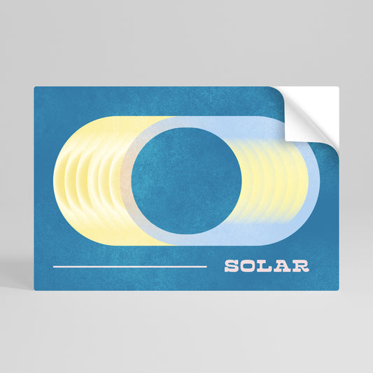 SOLAR APERTURE Peel and Stick Horizontal Poster