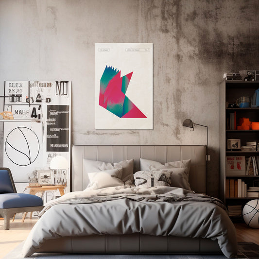HOT POLYGON Vertical Canvas Print