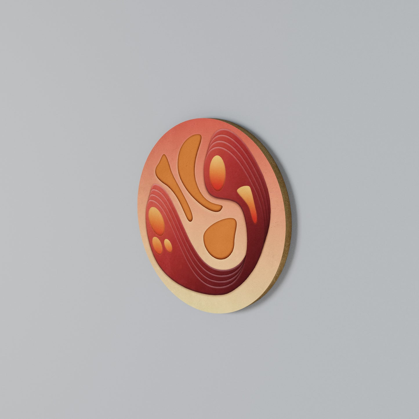 IMMERSION STRUCTURE Round Wall Art