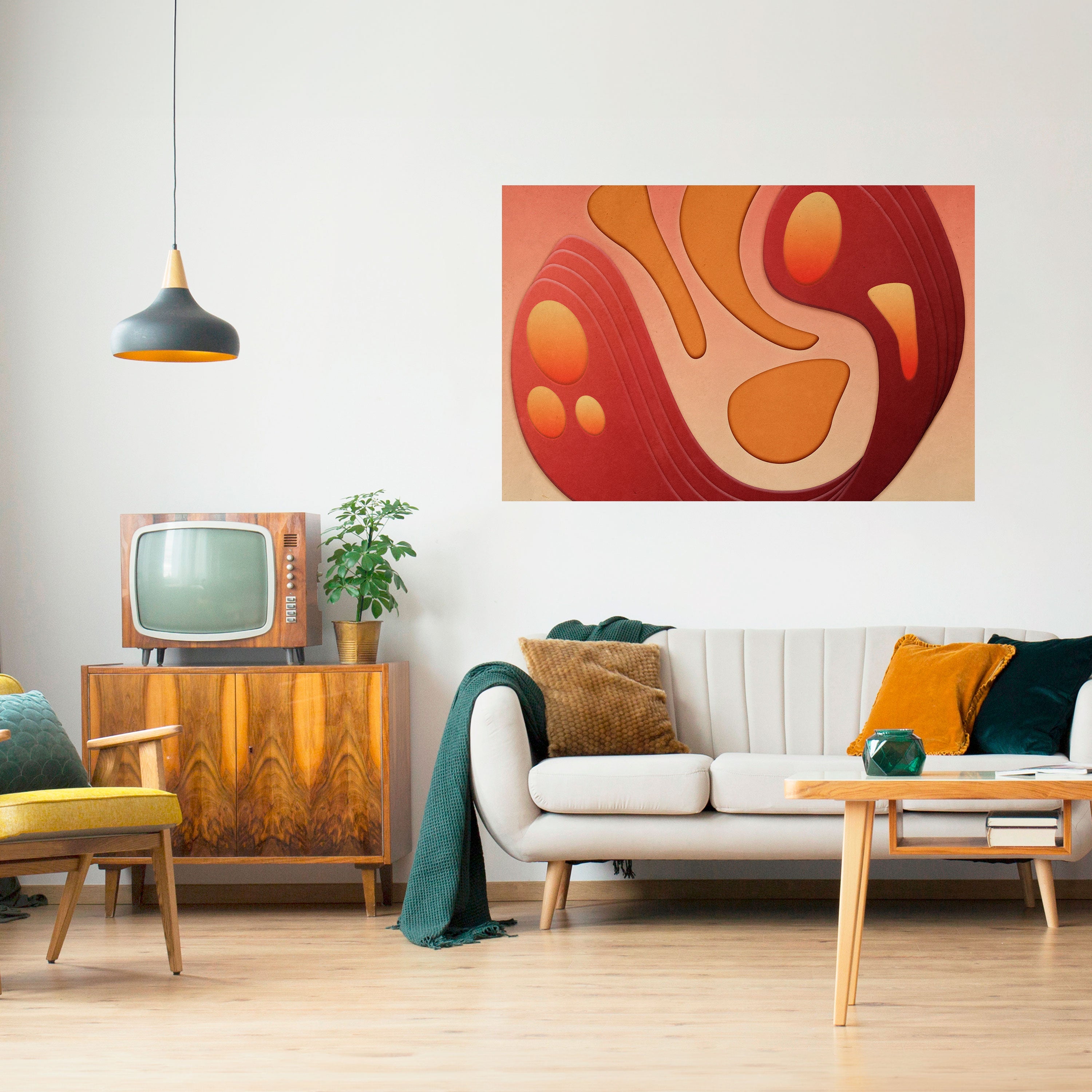 STRUCTURE D'IMMERSION Affiche horizontale autocollante