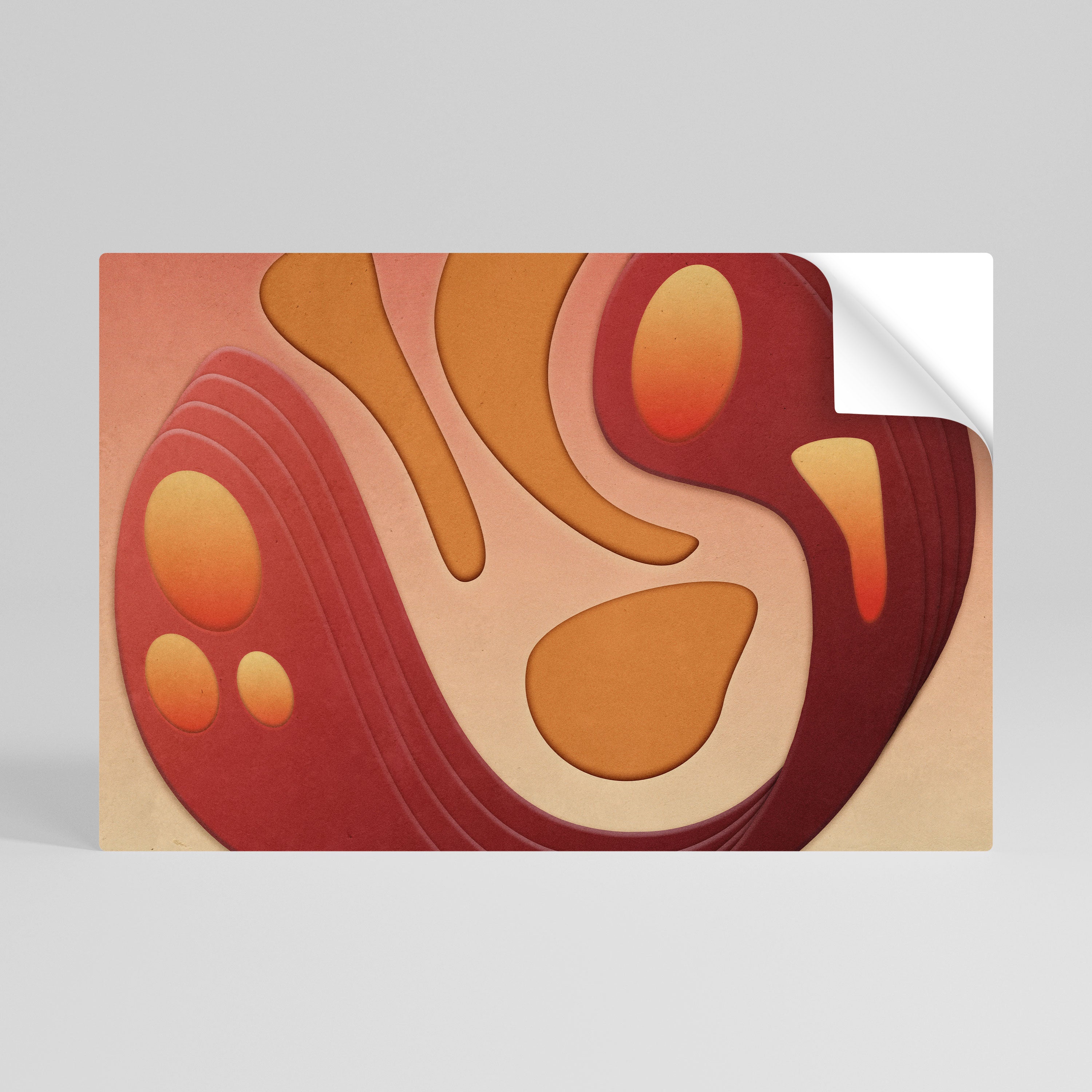 STRUCTURE D'IMMERSION Affiche horizontale autocollante