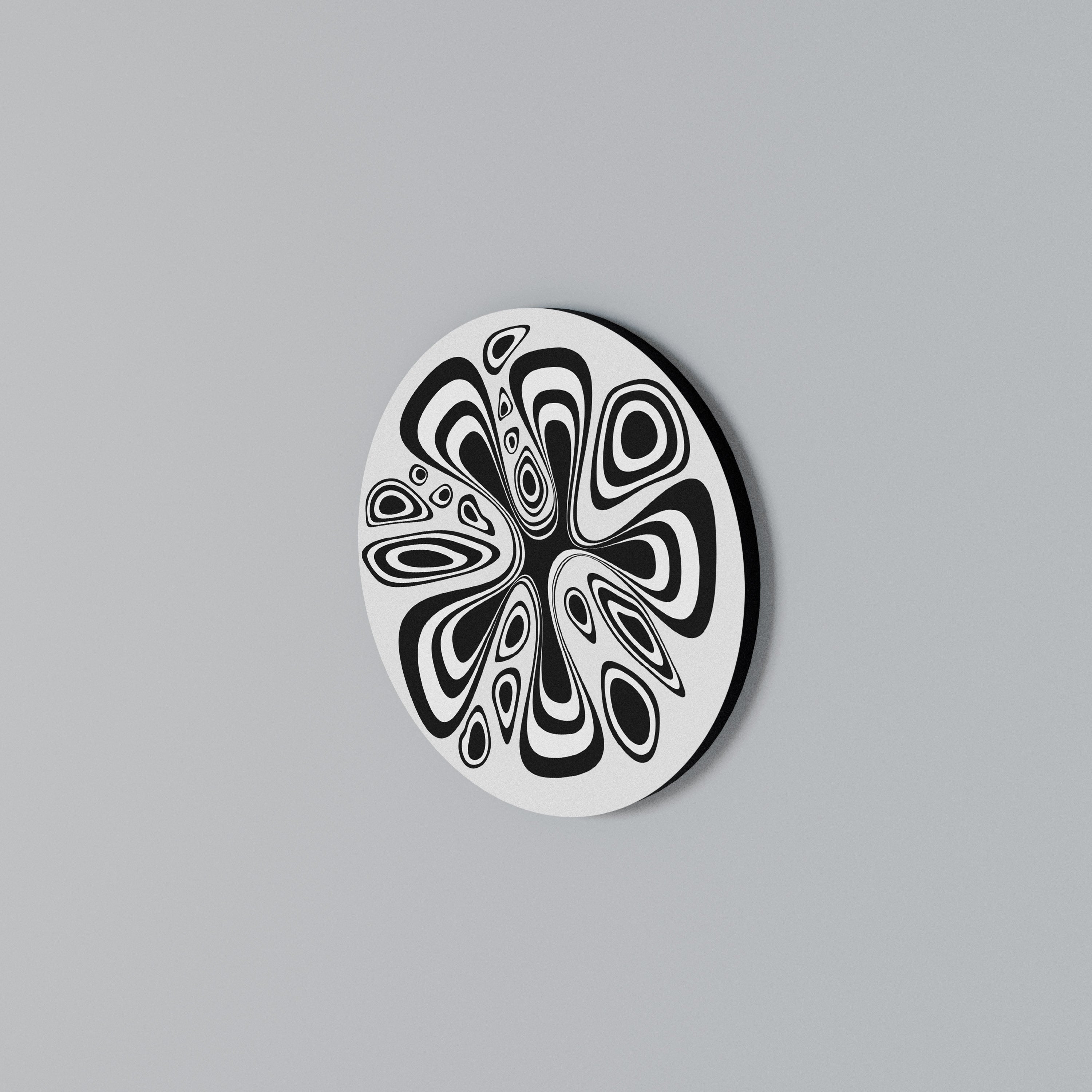 HIPNOTIZING BLOT Round Wall Art