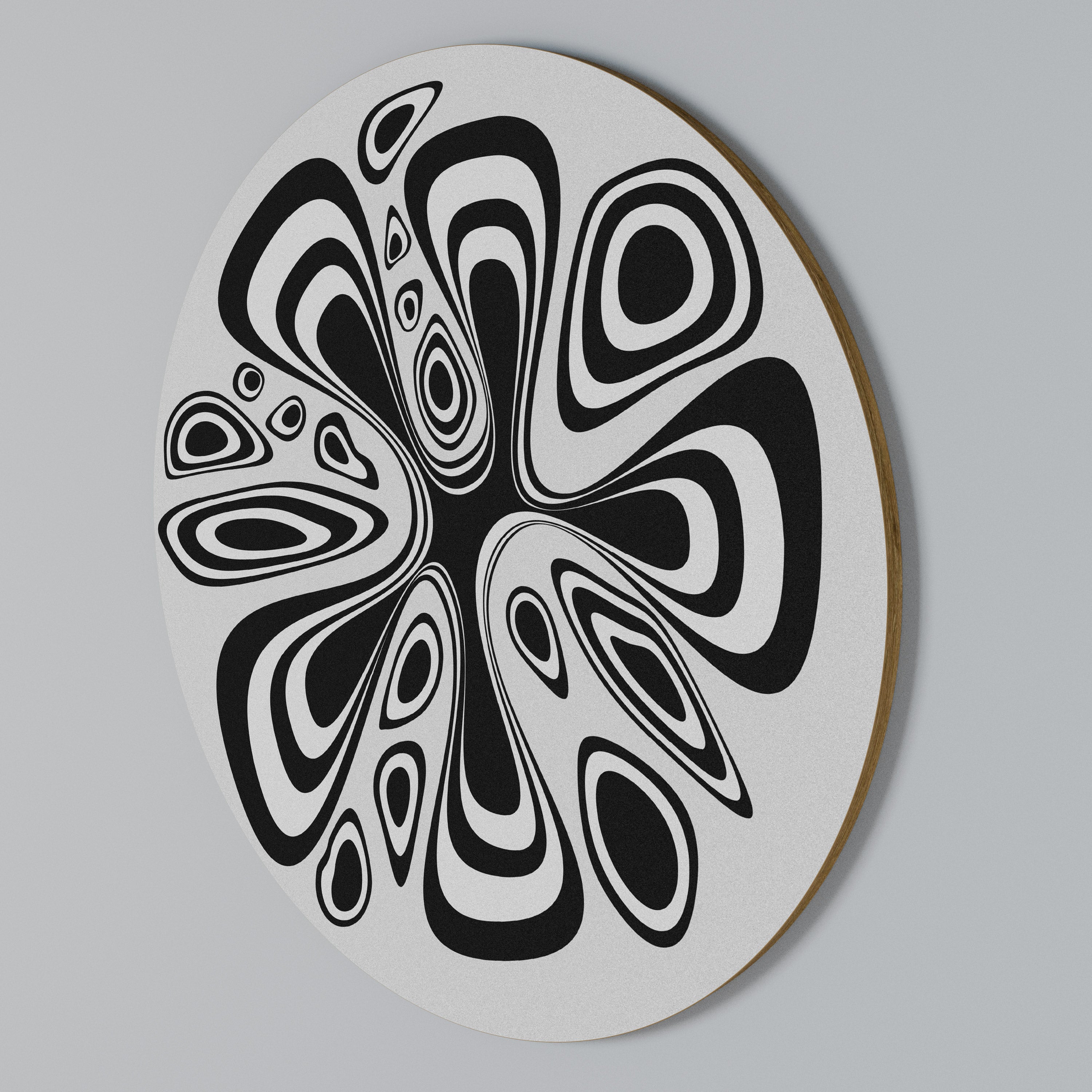 HIPNOTIZING BLOT Round Wall Art