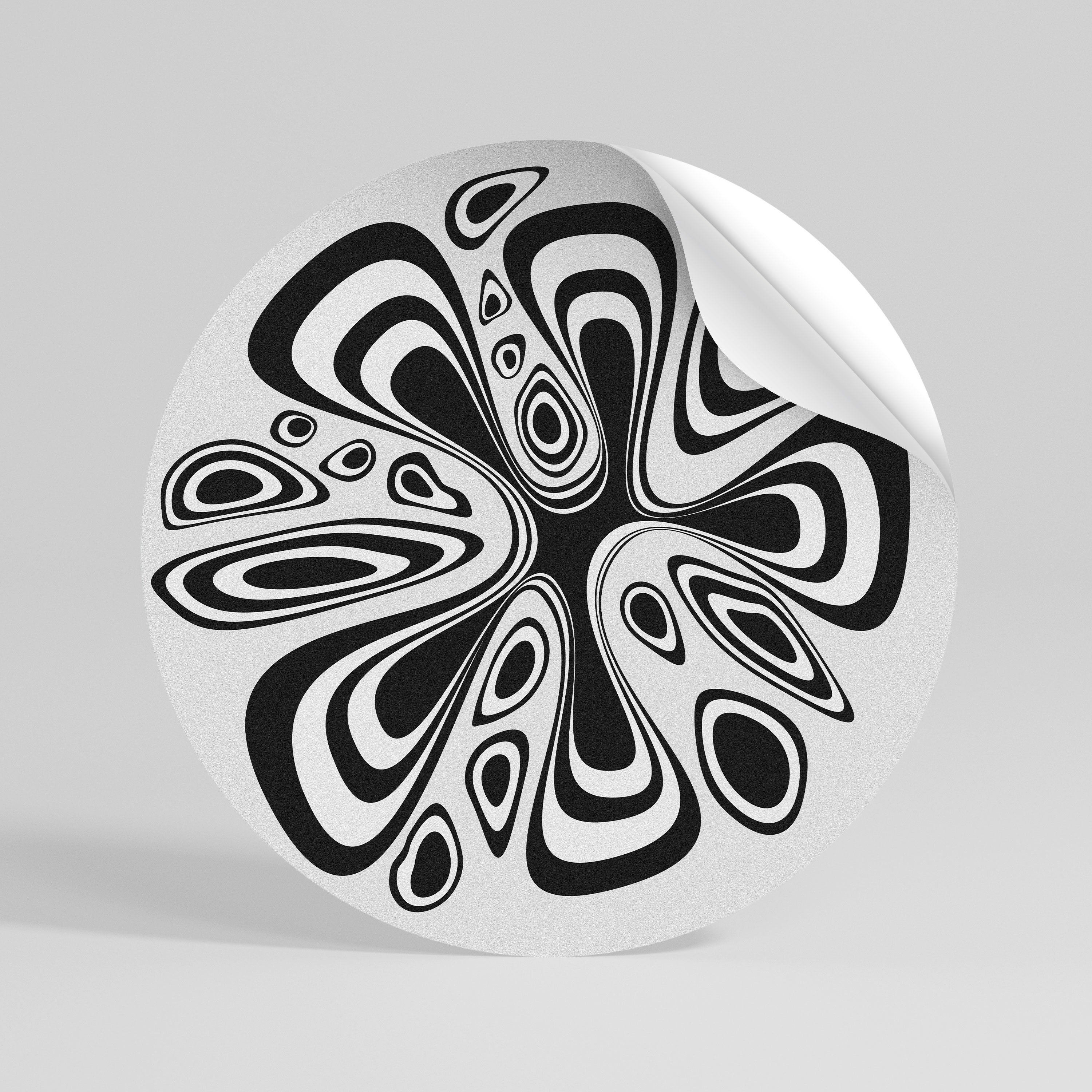 HIPNOTIZING BLOT Peel and Stick Round Sticker