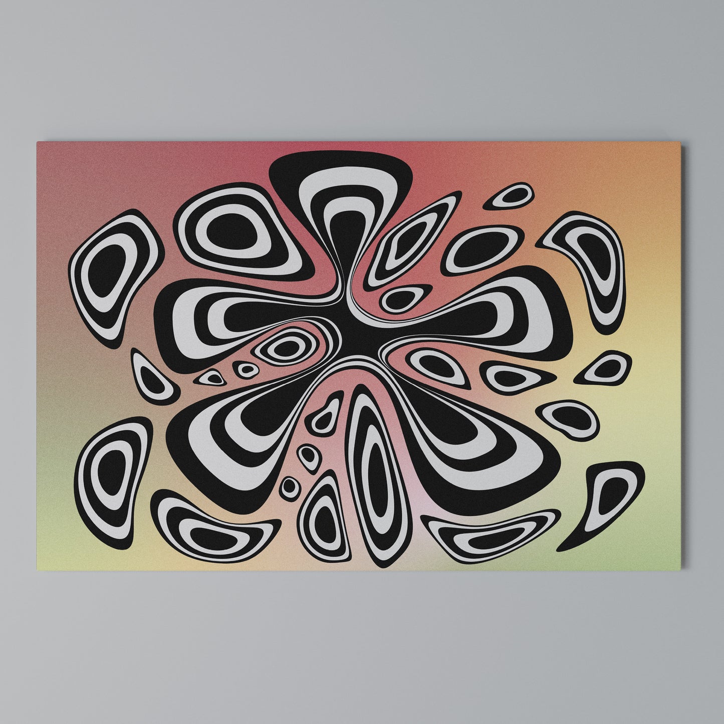 ILLUSIONARY SPLASH Horizontal Canvas Print